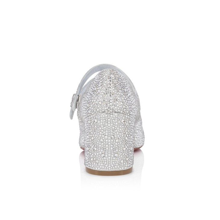 Christian Louboutin o1w1db10325 Heels in Silver Size US 10 / IT 40 - 3 Thumbnail