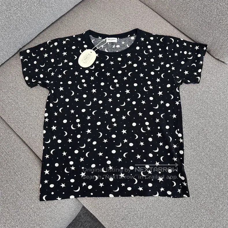 Saint Laurent Paris Saint Laurent Paris Pattern Printed Short Sleeve T-Shirt Size US S / EU 44-46 / 1 - 1 Thumbnail