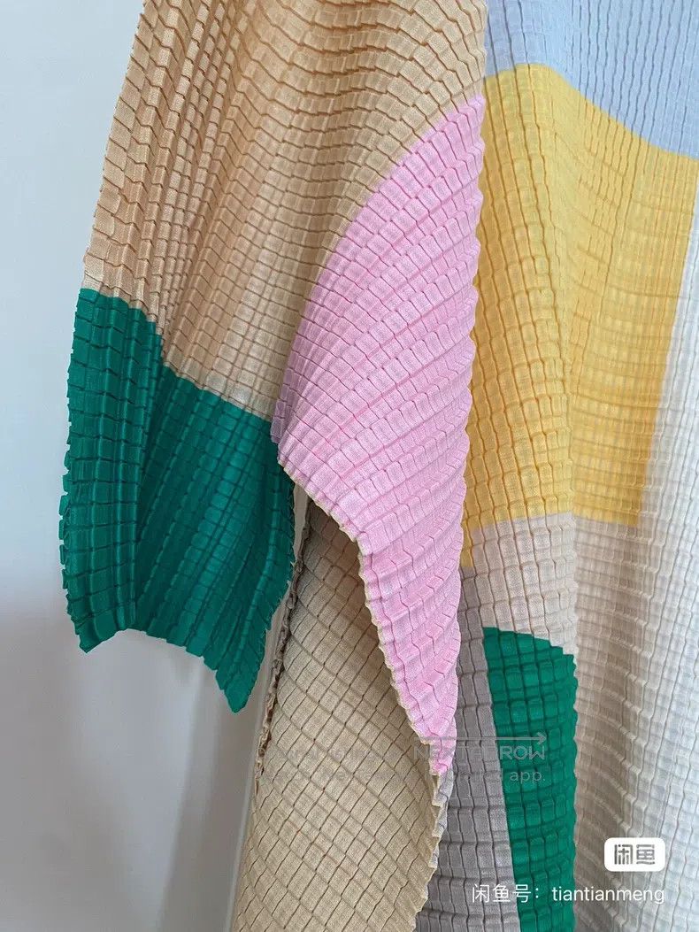 Issey Miyake Issey Miyake Color Block Coat Size L / US 10 / IT 46 - 4 Thumbnail