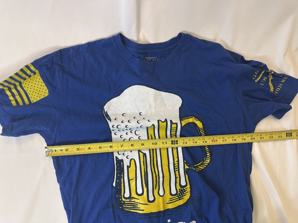 Grunt Style Grunt Style America Beer Mug Flag Shirt Adult Medium Blue Size US M / EU 48-50 / 2 - 6 Thumbnail