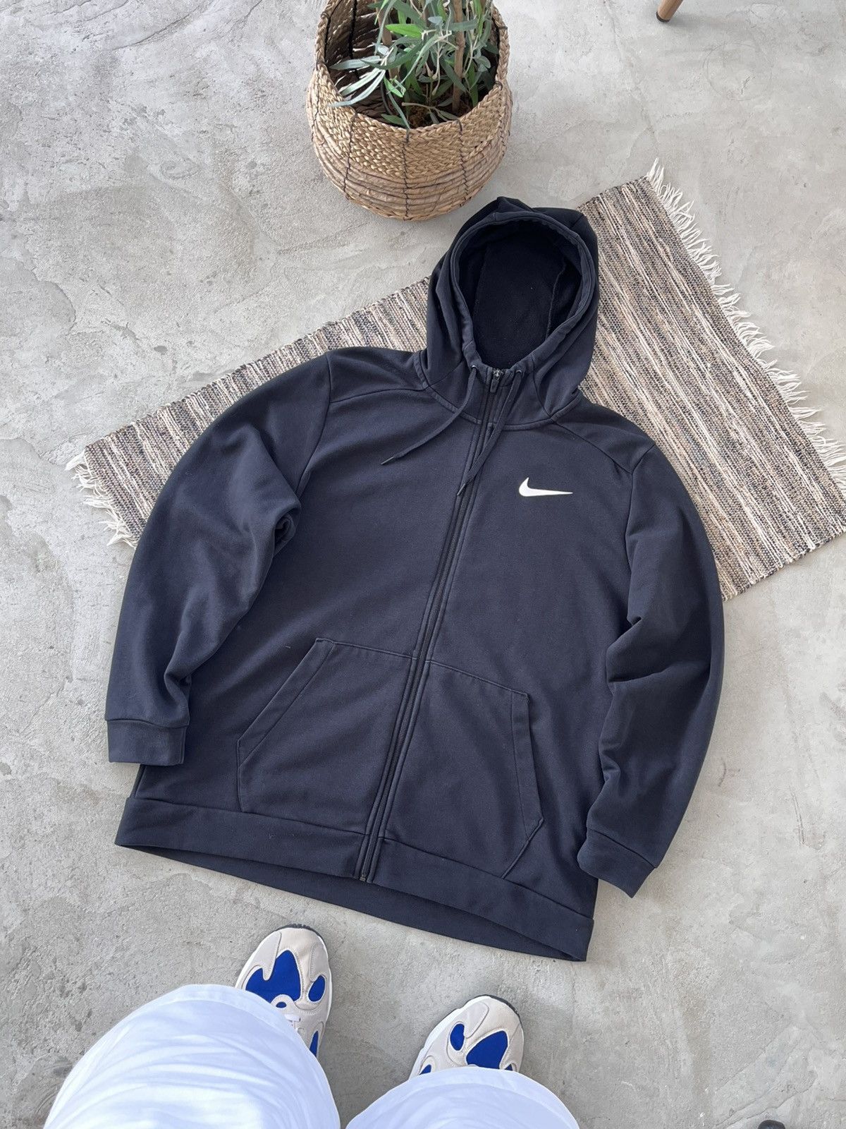 Nike Vintage Nike Zip Hoodie Sportswear Tech Fleece Style Black Size US XL / EU 56 / 4 - 1 Thumbnail