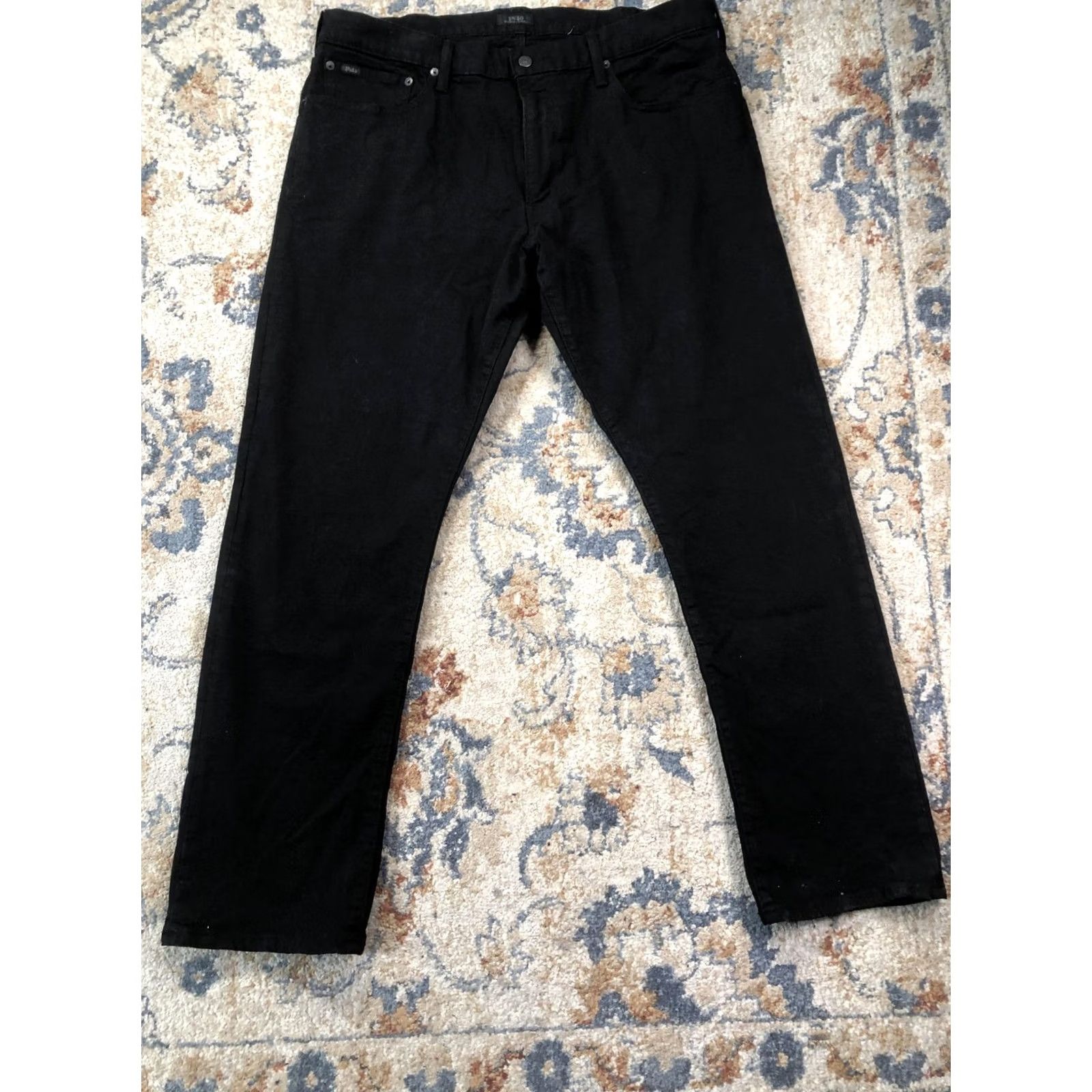 Polo Ralph Lauren Polo Ralph Lauren Hampton Relaxed Straight Jeans Mens 38x32 Black Denim Pants Size US M / EU 48-50 / 2 - 4 Thumbnail