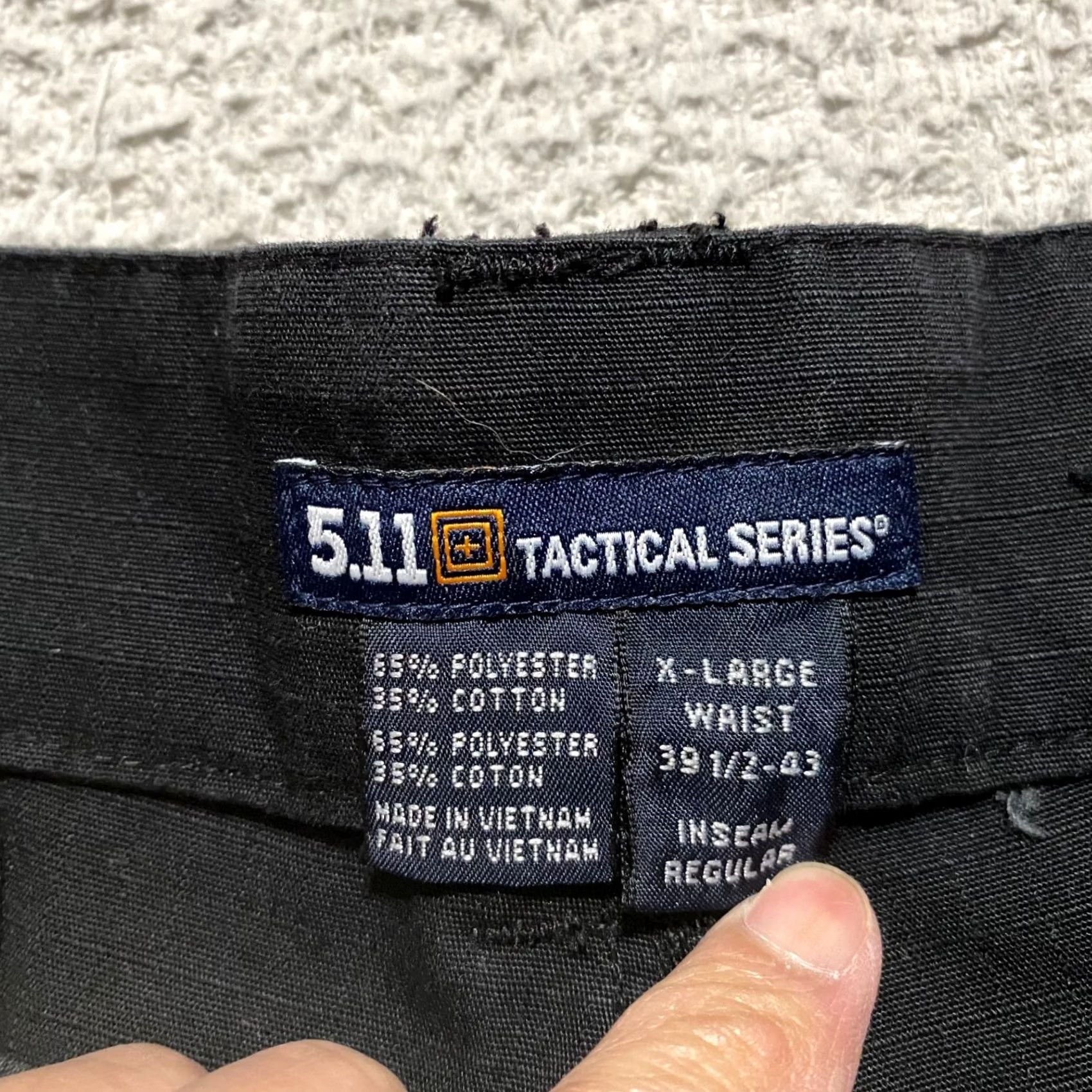Vintage 5.11 Tactical Womens XL Pants Black Cargo Ripstop Utility Hiking Covert Ladies Regular 31in Inseam Cotton Polyester Size 40" / US 18 - 3 Thumbnail