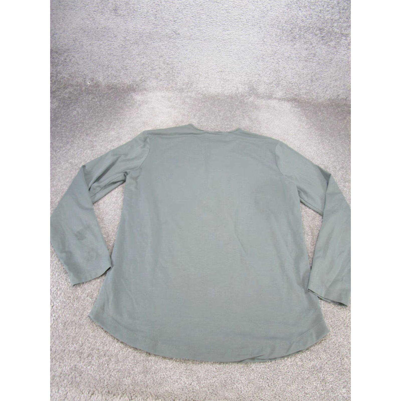 Cuts Cuts Mens Long Sleeve Henley Shirt - Gray - M - Jersey Polycotton - Vintage/Workwear Style? (assume Regular) Size US M / EU 48-50 / 2 - 5 Thumbnail