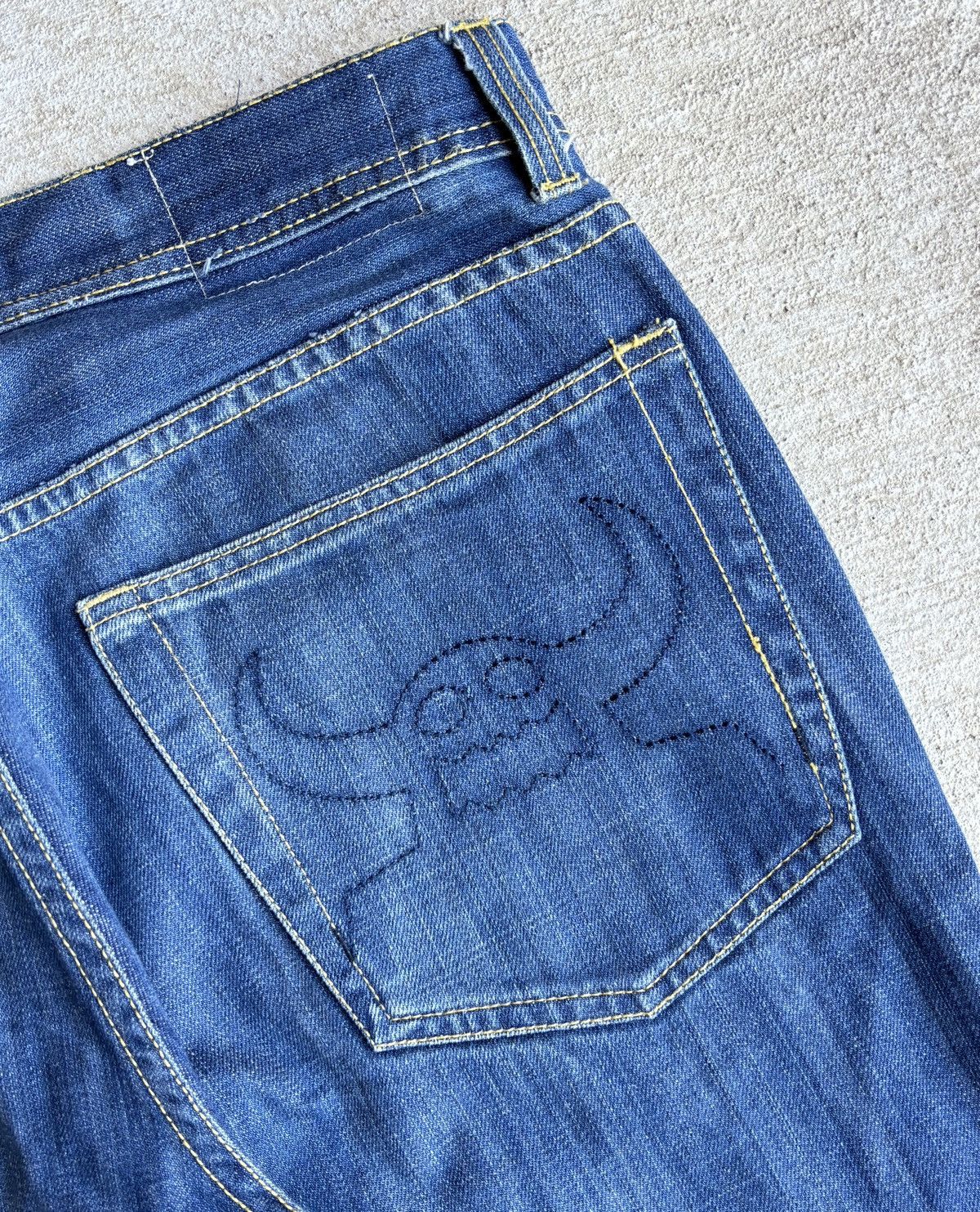 image of Crazy Baggy Skate Y2K Toy Machine Dark Washed Denim, Men's (Size 36)