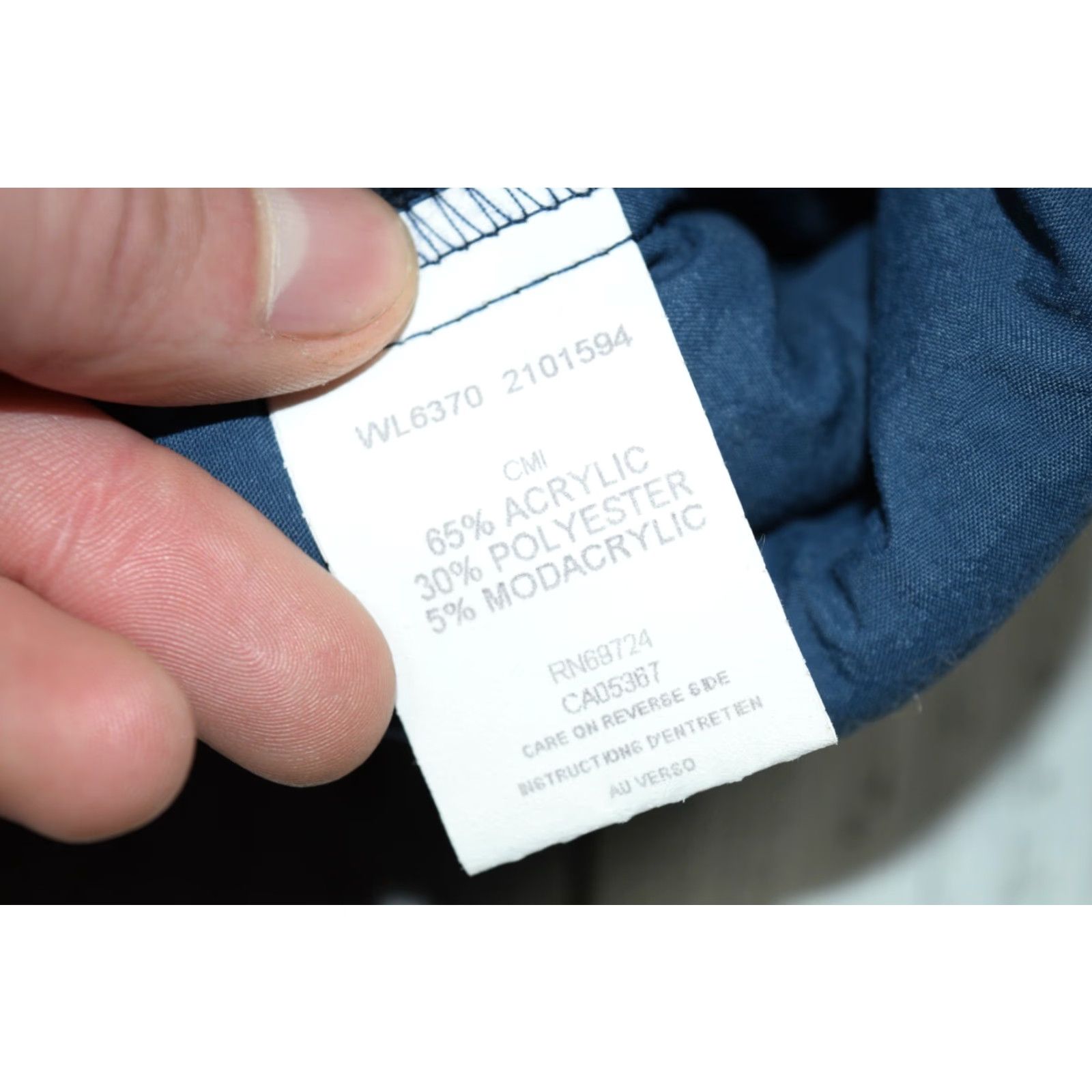 Vintage VINTAGE COLUMBIA MADE IN USA DEEP PILE FLEECE NAVY AZTEC SKI JACKET 90S WOMENS LARGE Size L / US 10 / IT 46 - 6 Thumbnail