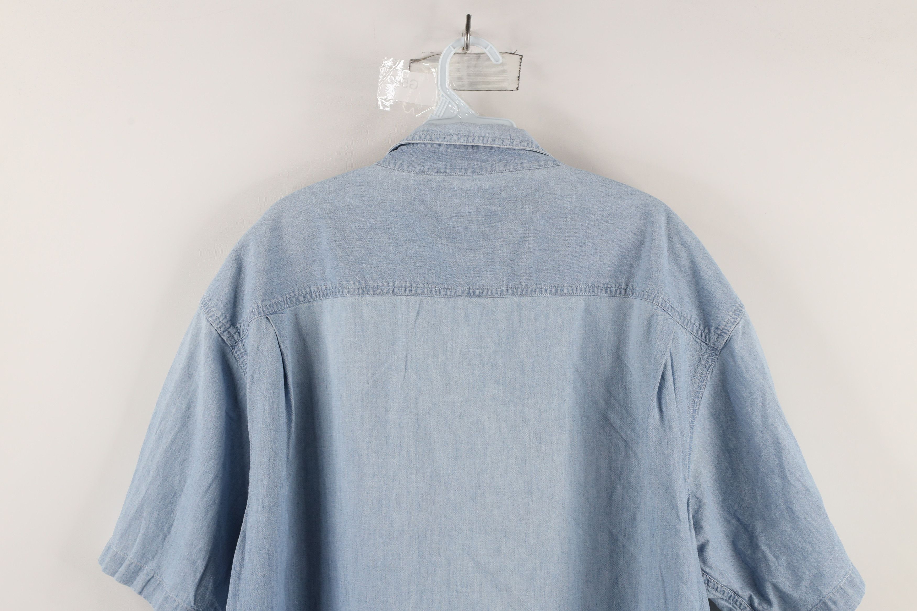 Vintage Vintage 90s Streetwear Jean Short Sleeve Button Down Shirt Size US XL / EU 56 / 4 - 10 Thumbnail