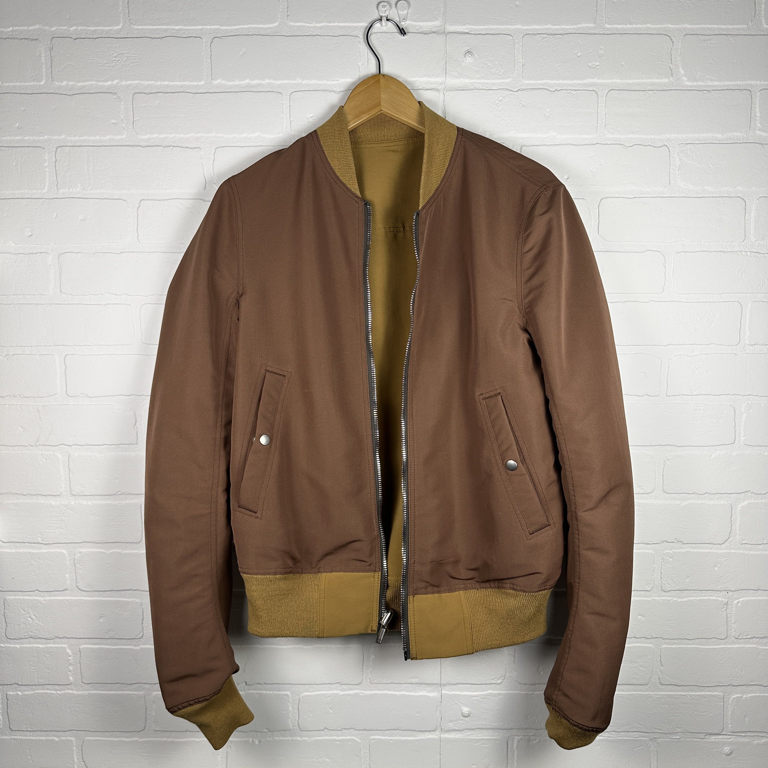 Rick Owens × Rick Owens Drkshdw Rick Owens Reversible Cropped Flight Bomber Size US S / EU 44-46 / 1 - 2 Thumbnail