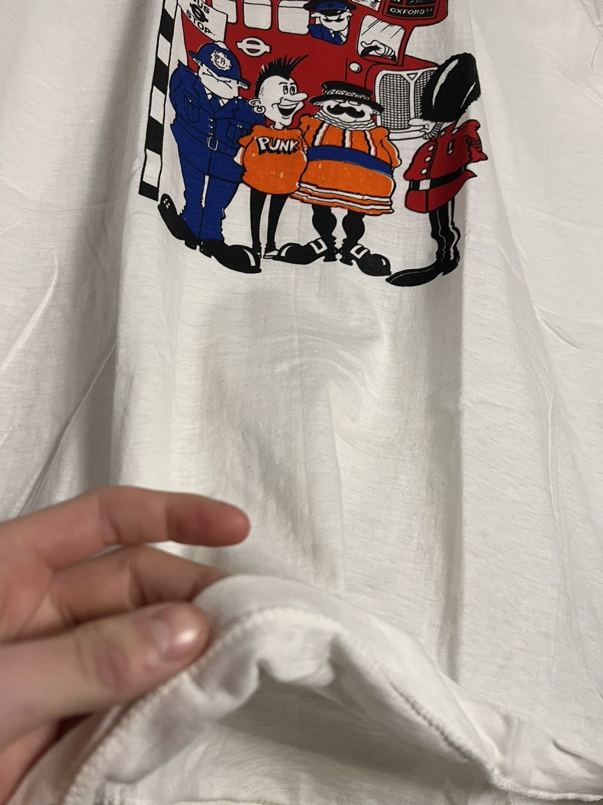 Band Tees × Vintage 🔥80s🔥 London Punk tee Size US XL / EU 56 / 4 - 4 Thumbnail