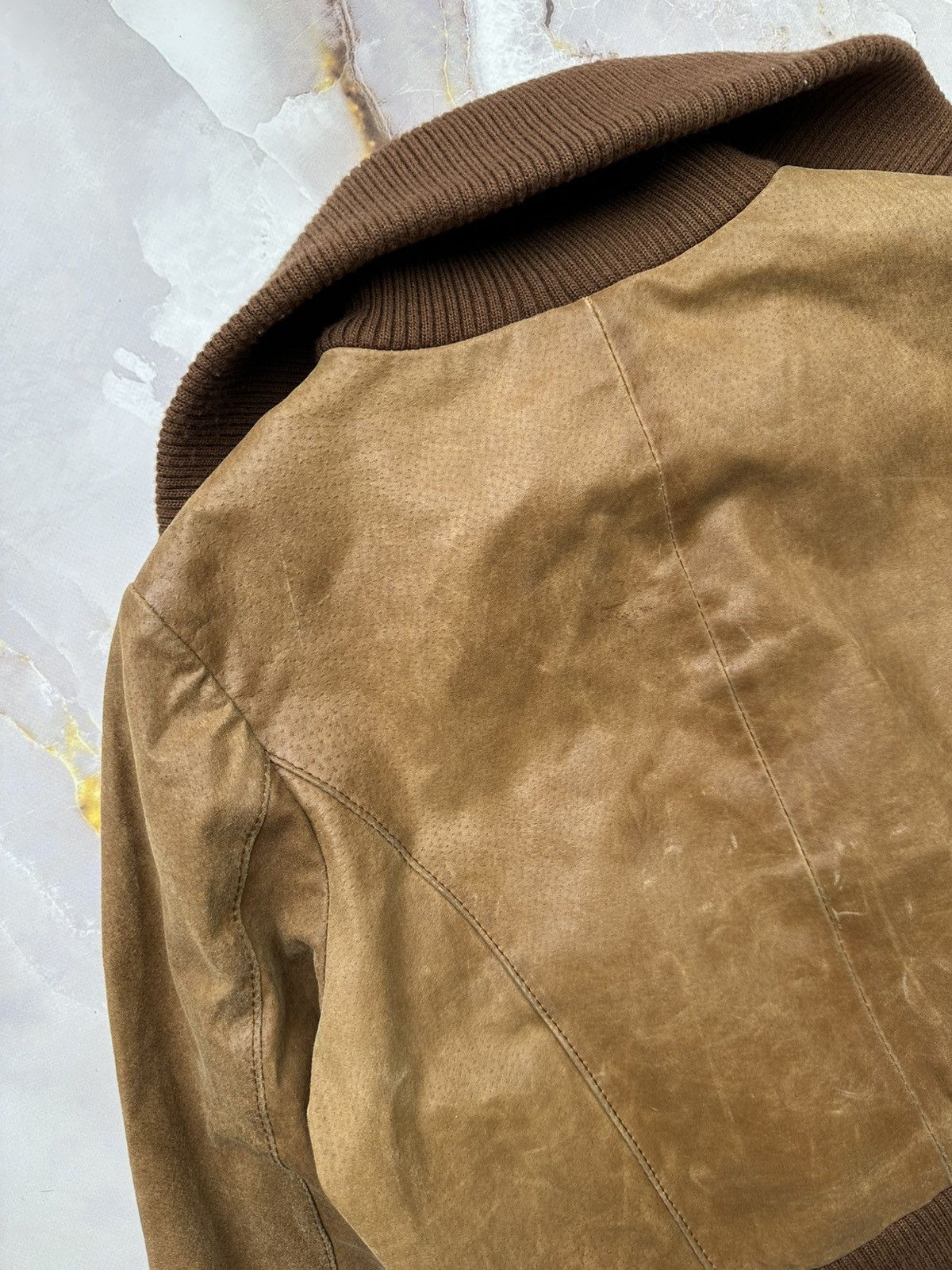 Japanese Brand Vintage Leather Jacket (E1) Size M / US 6-8 / IT 42-44 - 10 Thumbnail