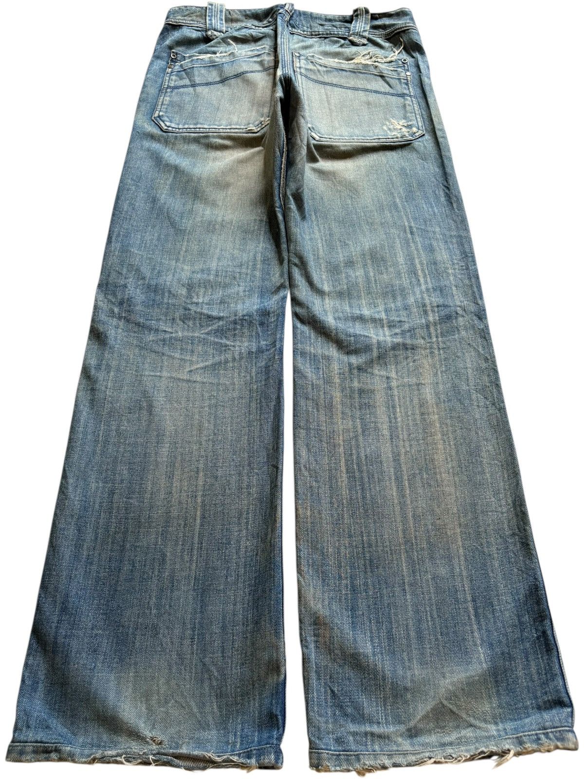 Diesel Vintage Diesel Mud Wash Distressed Loose Baggy Jeans Size US 31 - 2 Thumbnail