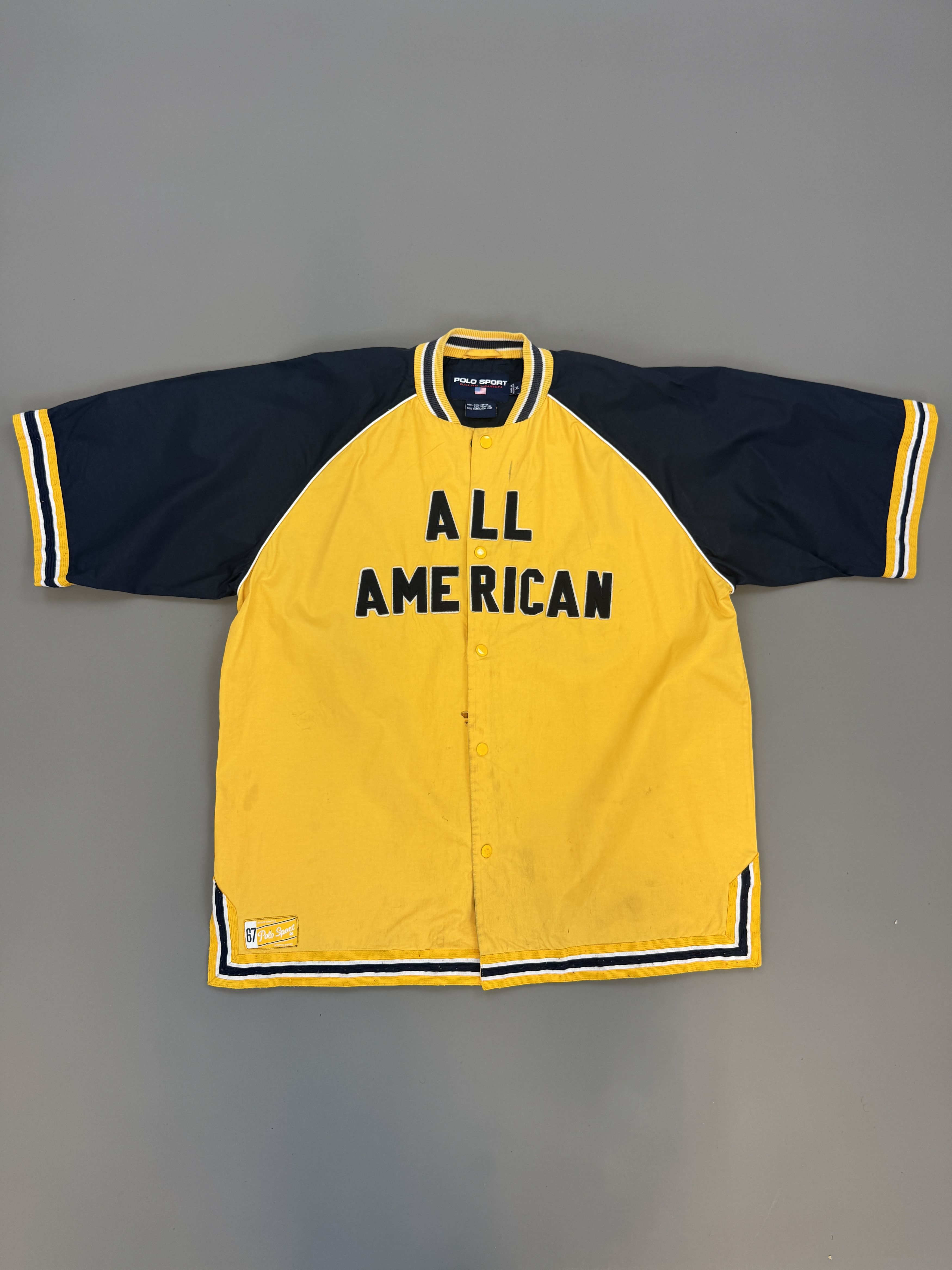 Ralph Lauren Sport Vintage Polo Sport Baseball Shirt Size US XL / EU 56 / 4 - 1 Thumbnail