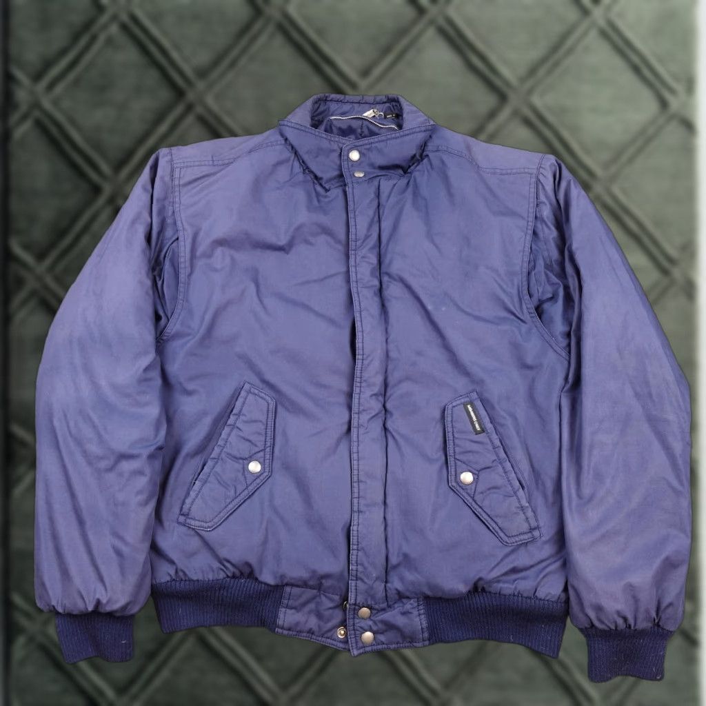 Members Only VINTAGE Members Only Jacket Mens 42L Navy Blue Bomber Quilted Lined Zip Ribbed Cuffs Size US XS / EU 42 / 0 - 1 Thumbnail