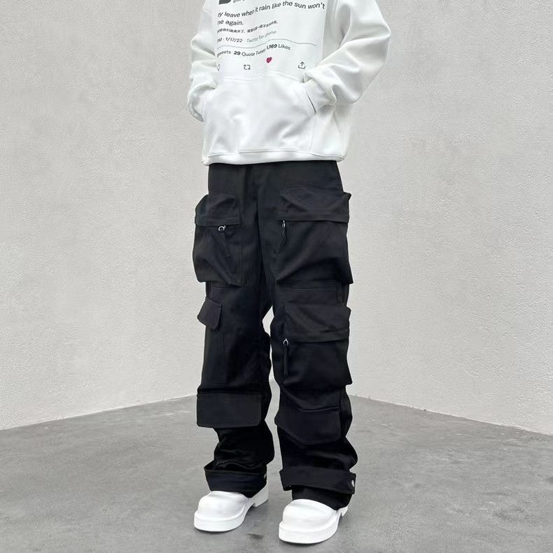 Japanese Brand × Vintage Multi pocket utility grunge baggy cargo pants Size US 34 / EU 50 - 5 Thumbnail