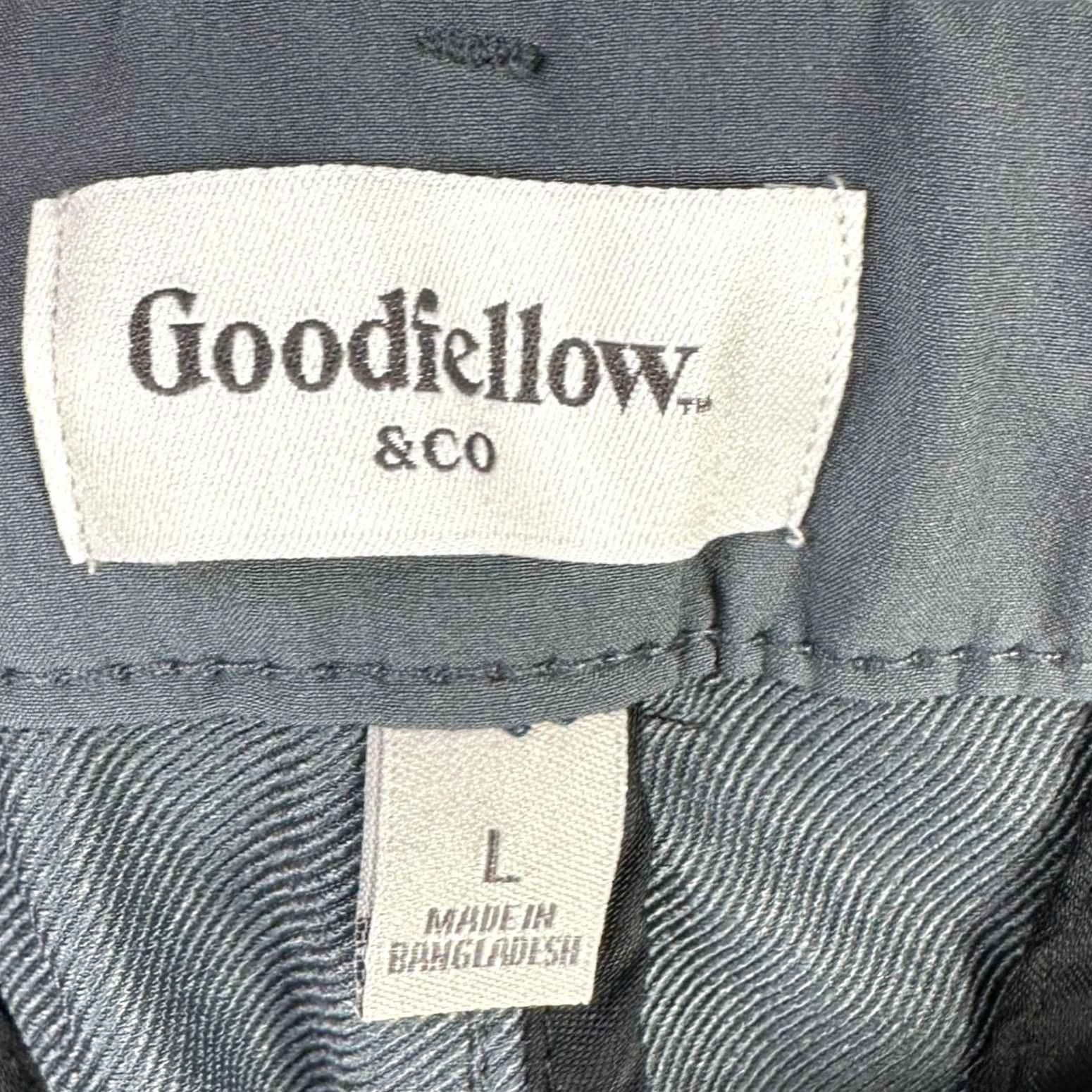Vintage Goodfellow & Co Mens Tech Trouser Golf Pants Gray Flat Front Stretch Waistband Pockets 39in 30in Inseam NEW Size US 33 - 4 Thumbnail
