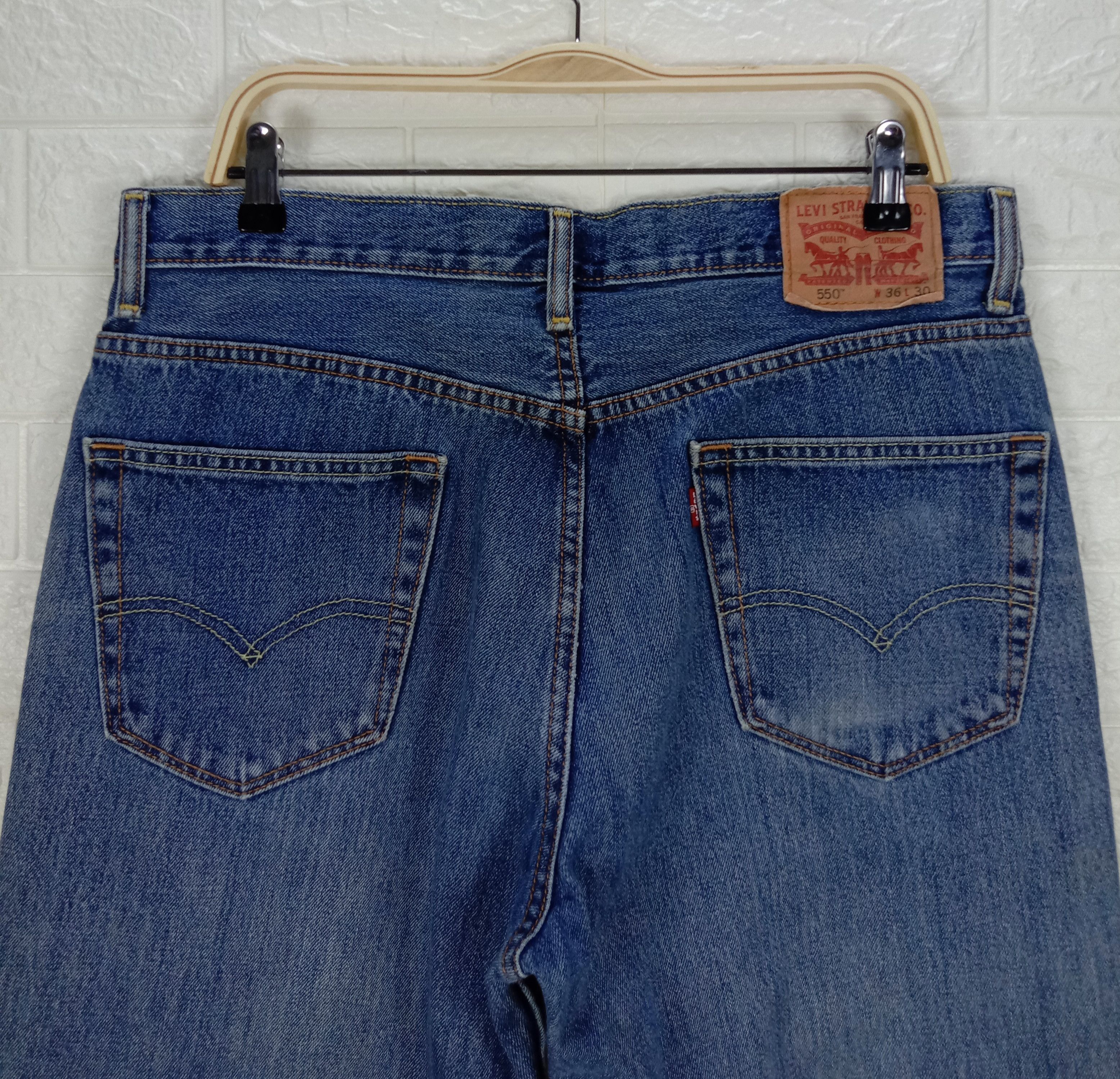 Levi's Vintage Levi's 550 Jeans Earth Tone Relaxed Fit Denim Size US 36 / EU 52 - 6 Thumbnail