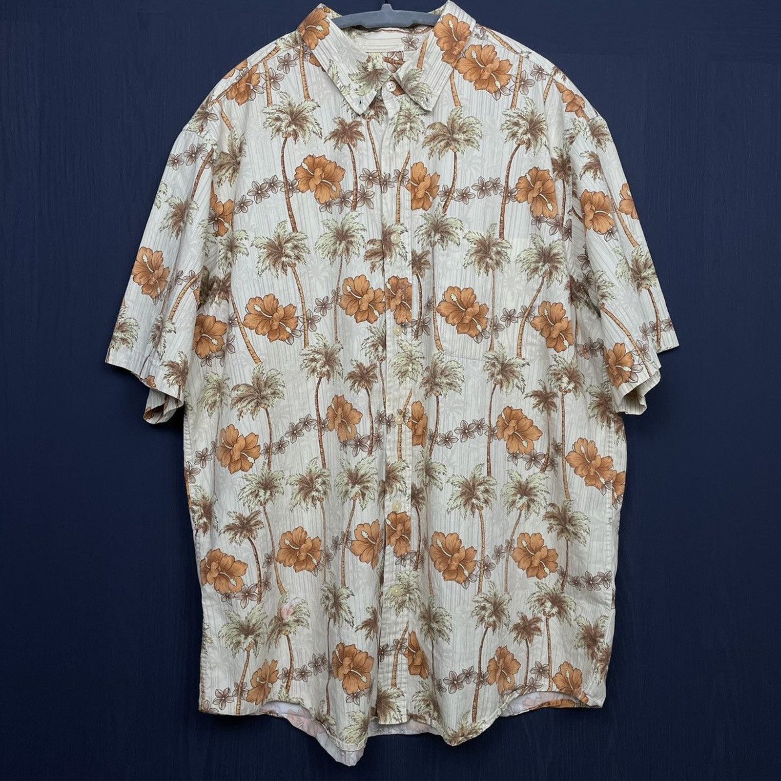 Harley Davidson × Japanese Brand × Vintage 🏝️PALM TREE/FLOWER HAWAIIAN SHIRT Size US XL / EU 56 / 4 - 1 Thumbnail