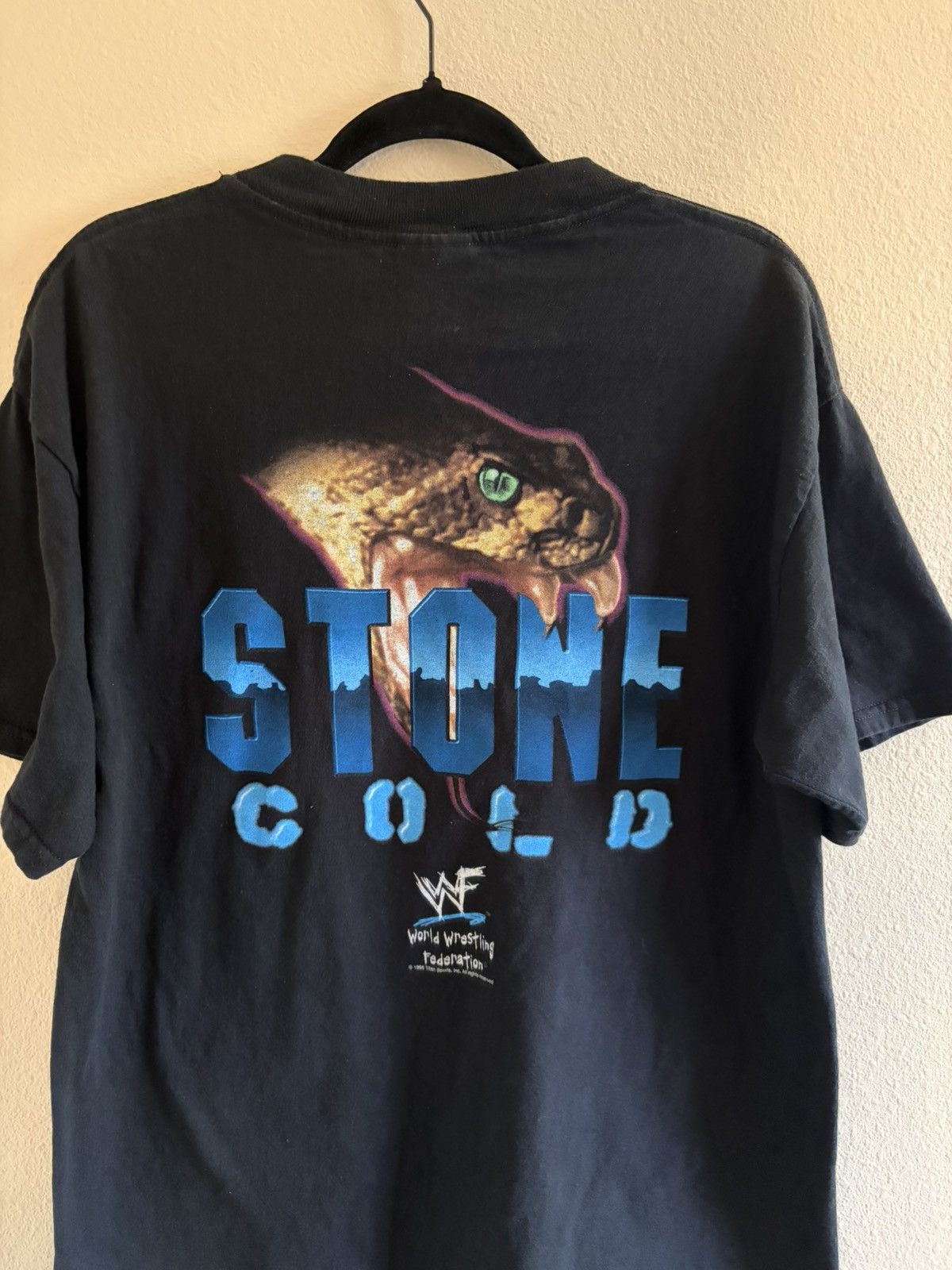Vintage Vintage 1998 WWF Stone Cold Steve Austin Rattlesnake Tee L Size US L / EU 52-54 / 3 - 3 Thumbnail
