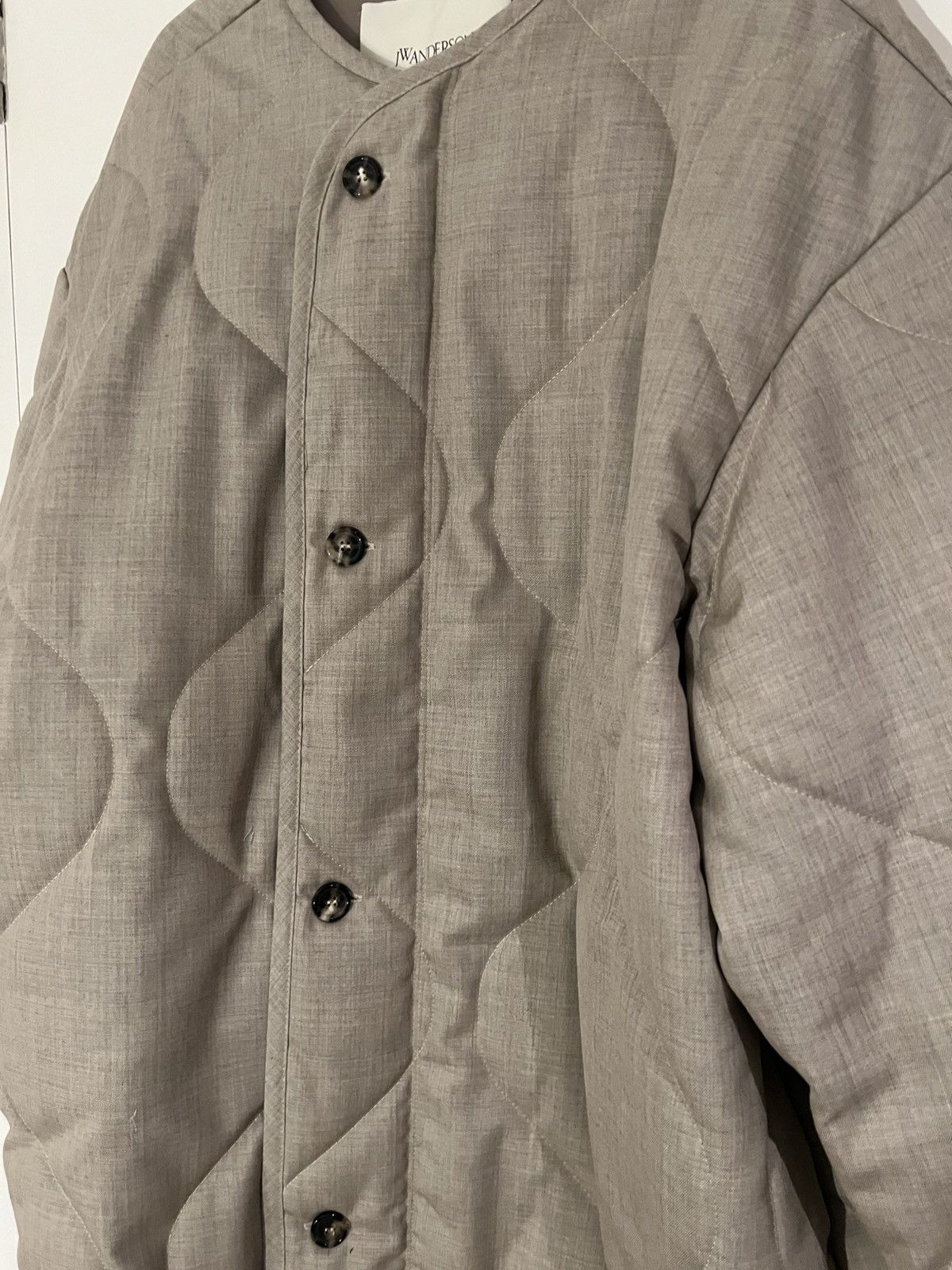 JW Anderson JW Anderson quilted button coat Beige Size M medium Wool Size US M / EU 48-50 / 2 - 8 Thumbnail