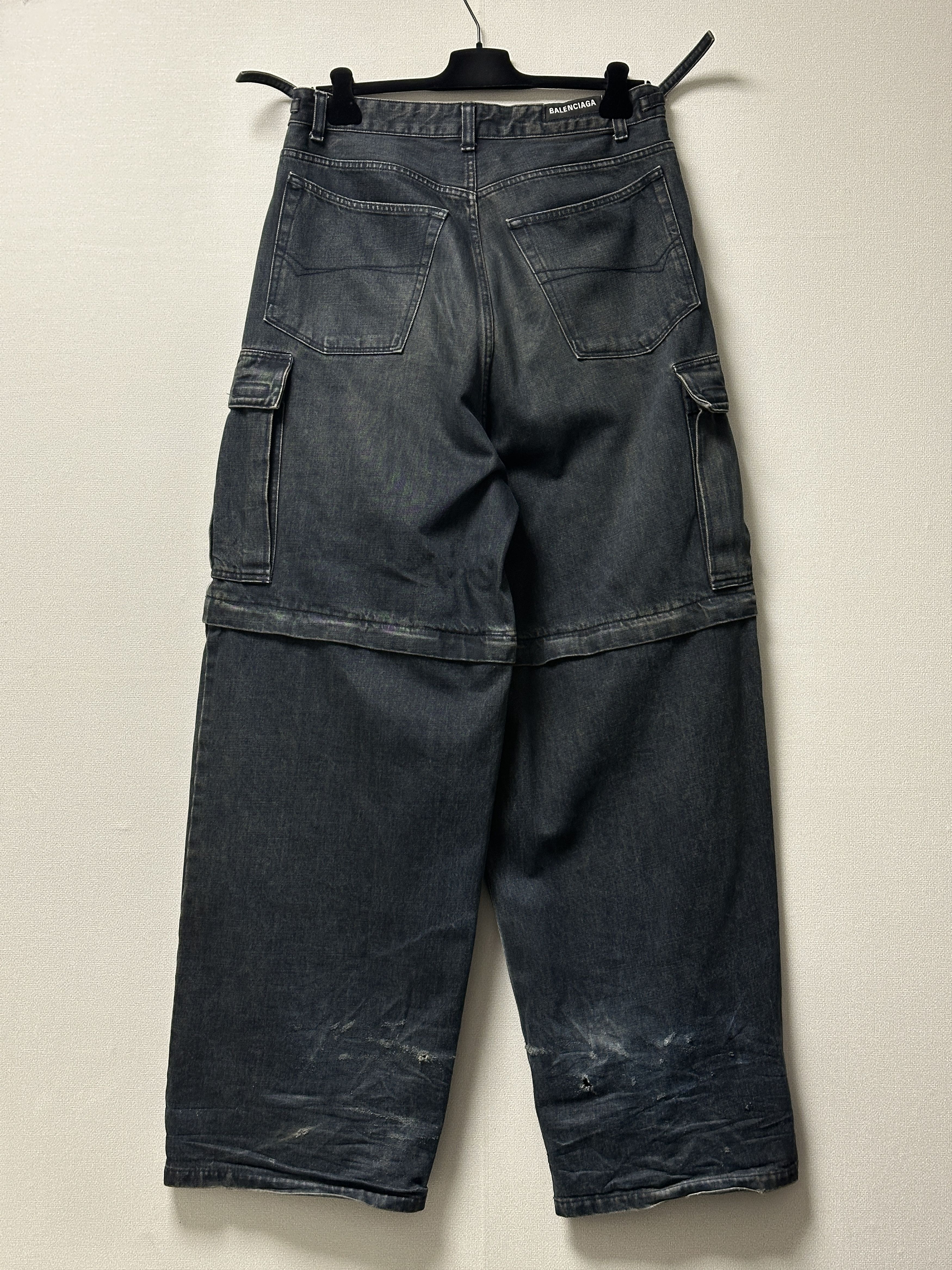 Balenciaga Balenciaga Cargo Denim Indigo Size US 32 / EU 48 - 2 Thumbnail