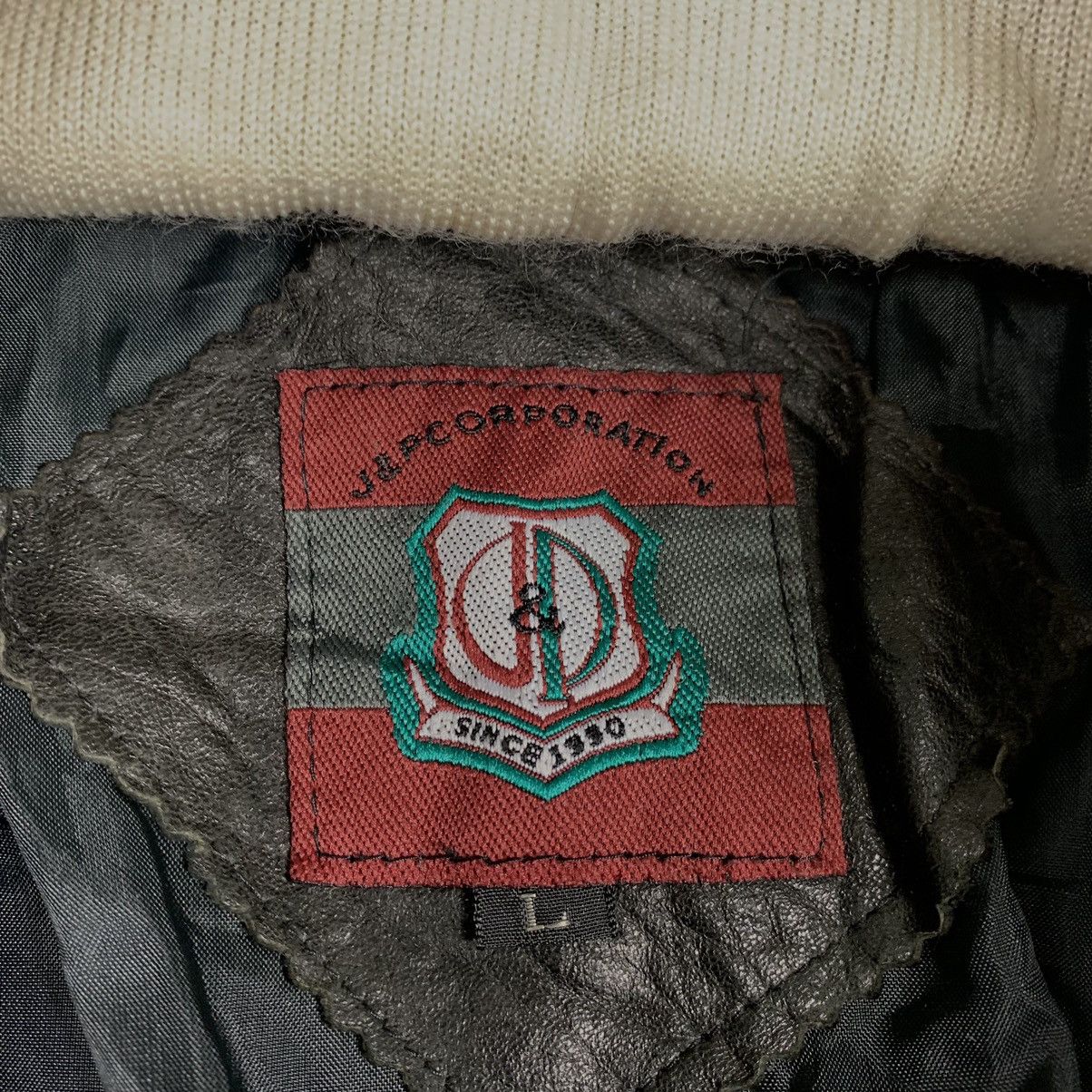 Japanese Brand J & P Corporation Flight Leather Jacket Size US L / EU 52-54 / 3 - 16 Thumbnail