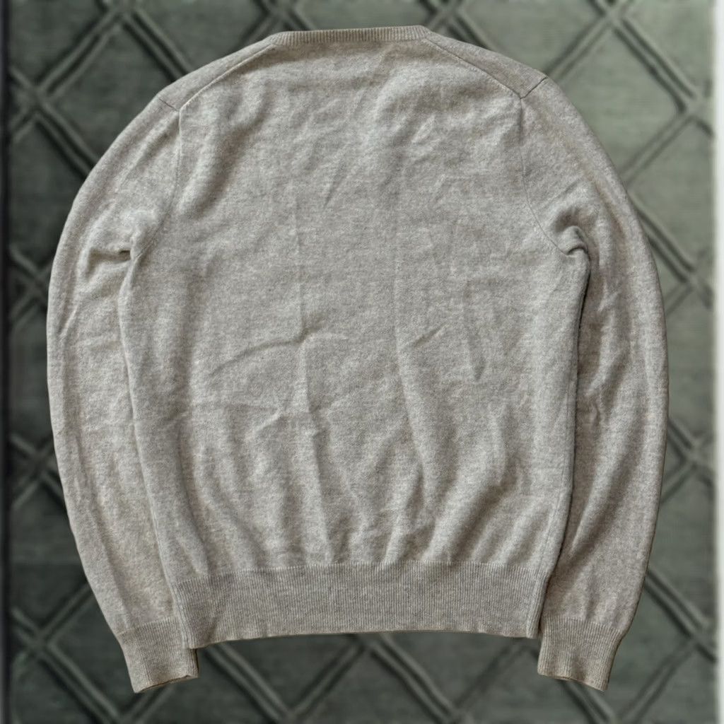 Ralph Lauren VINTAGE Ralph Lauren Polo 100% Cashmere V-Neck Sweater Medium Beige Long Sleeve Men Sweatshirt Pullover 90s Classic Preppy USA Designer Dad Size US M / EU 48-50 / 2 - 1 Thumbnail