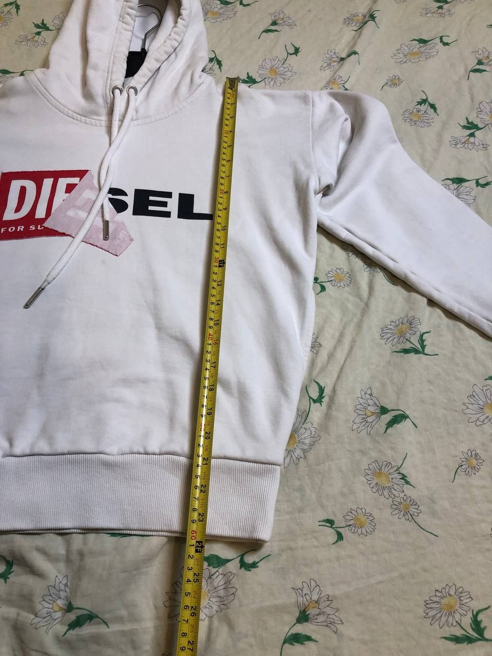 Diesel Vintage Y2K Diesel Hybrid Logo White Boxy Hoodie Size US XXS / EU 40 - 7 Thumbnail
