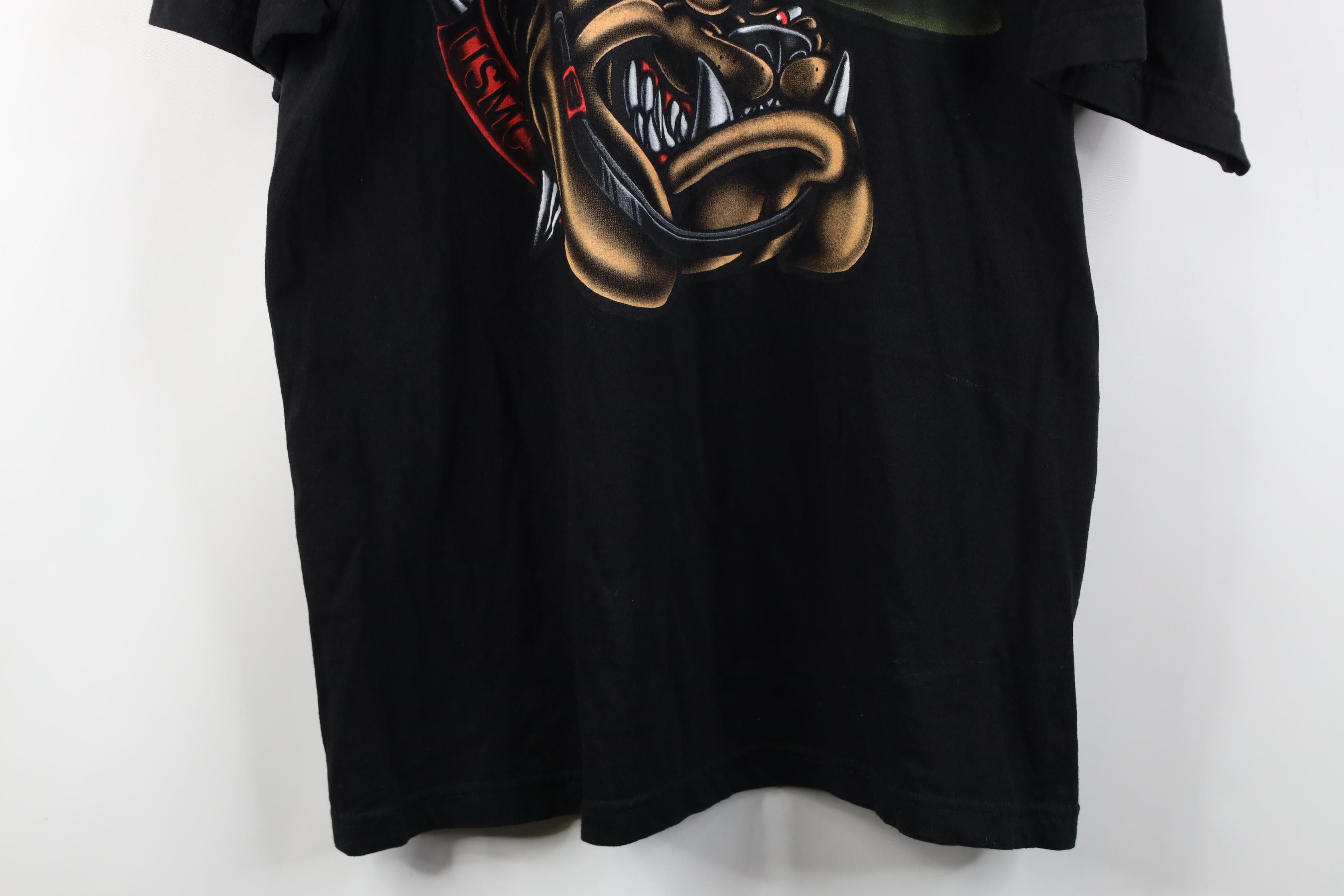 Vintage Vintage 90s Jumbo Print USMC US Marines Military T-Shirt USA Size US XXL / EU 58 / 5 - 3 Thumbnail