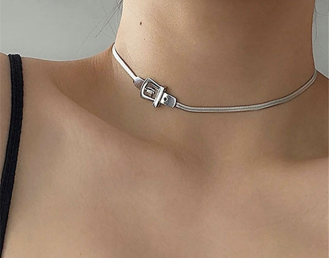 Jewelry Belt Buckle Chockers Necklace Size ONE SIZE - 1 Thumbnail