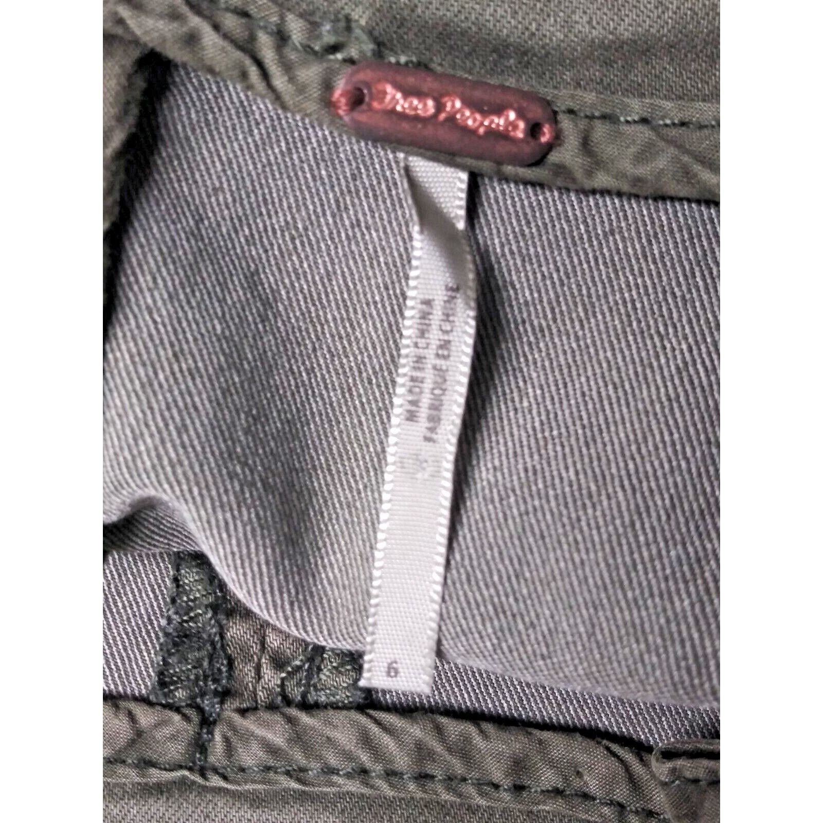 Free People Free People Mini Skirt Size 6 Olive Green Back Zip Modern Fe Size 28" / US 6 / IT 42 - 5 Thumbnail