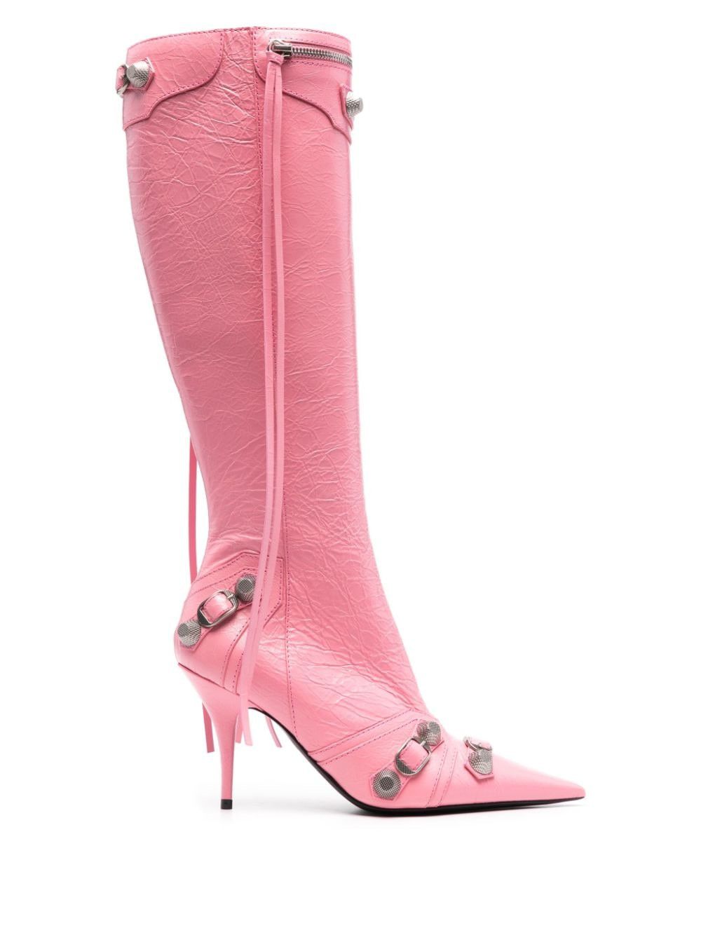 Balenciaga $2.9K VALUE Cagole Leather Boots in pink Size US 9 / IT 39 - 1 Thumbnail