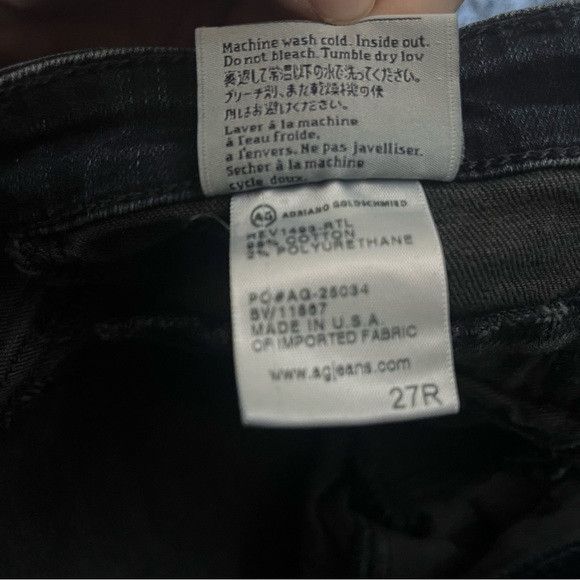 AG Adriano Goldschmied AG Adriano Goldschmied jeans size 27r zipper ankle Moto Size 27" / US 4 / IT 40 - 10 Thumbnail