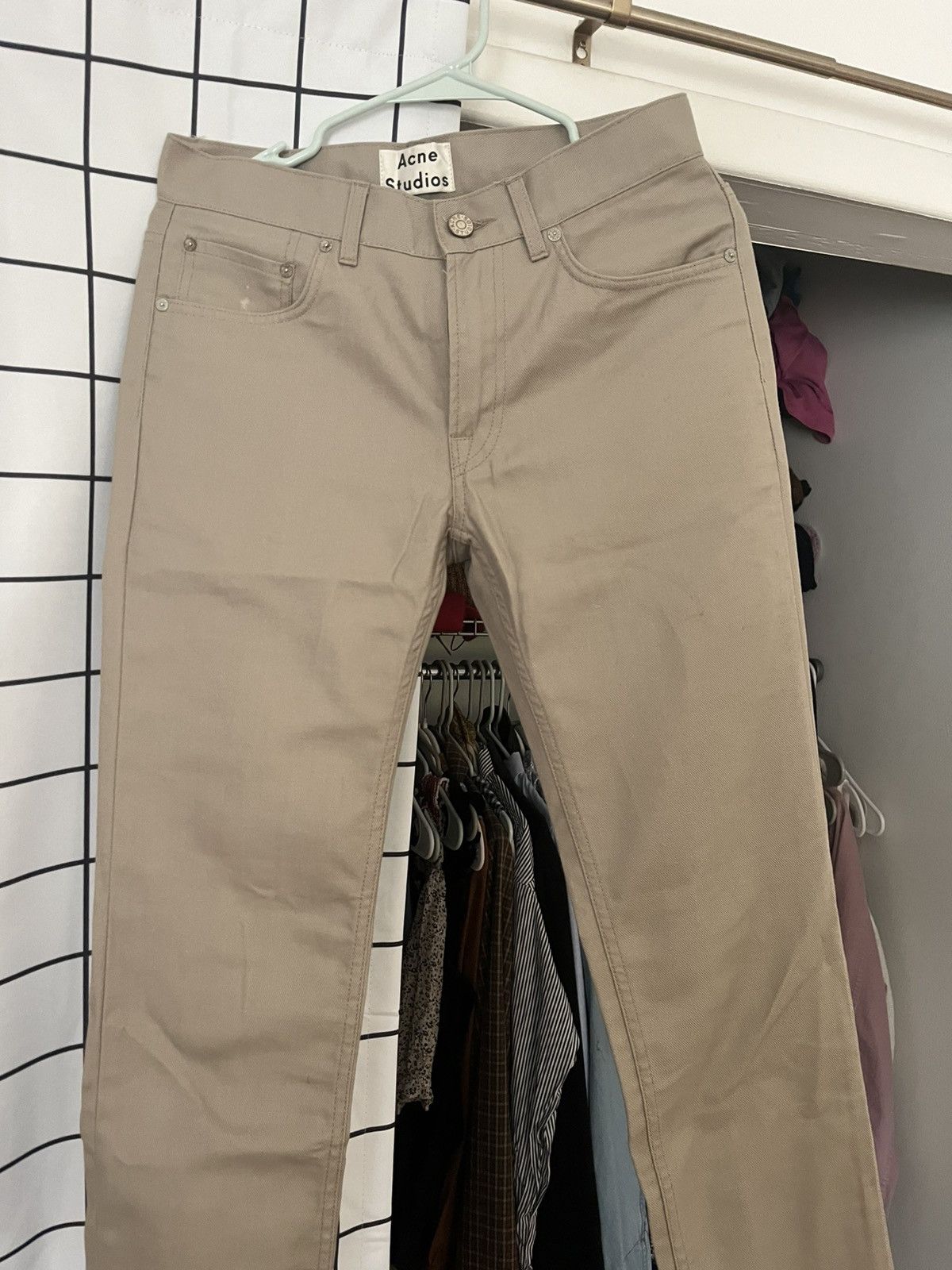 Acne Studios Acne ACE Beige 30/32 (fits 26-28/32) Size US 30 / EU 46 - 1 Thumbnail