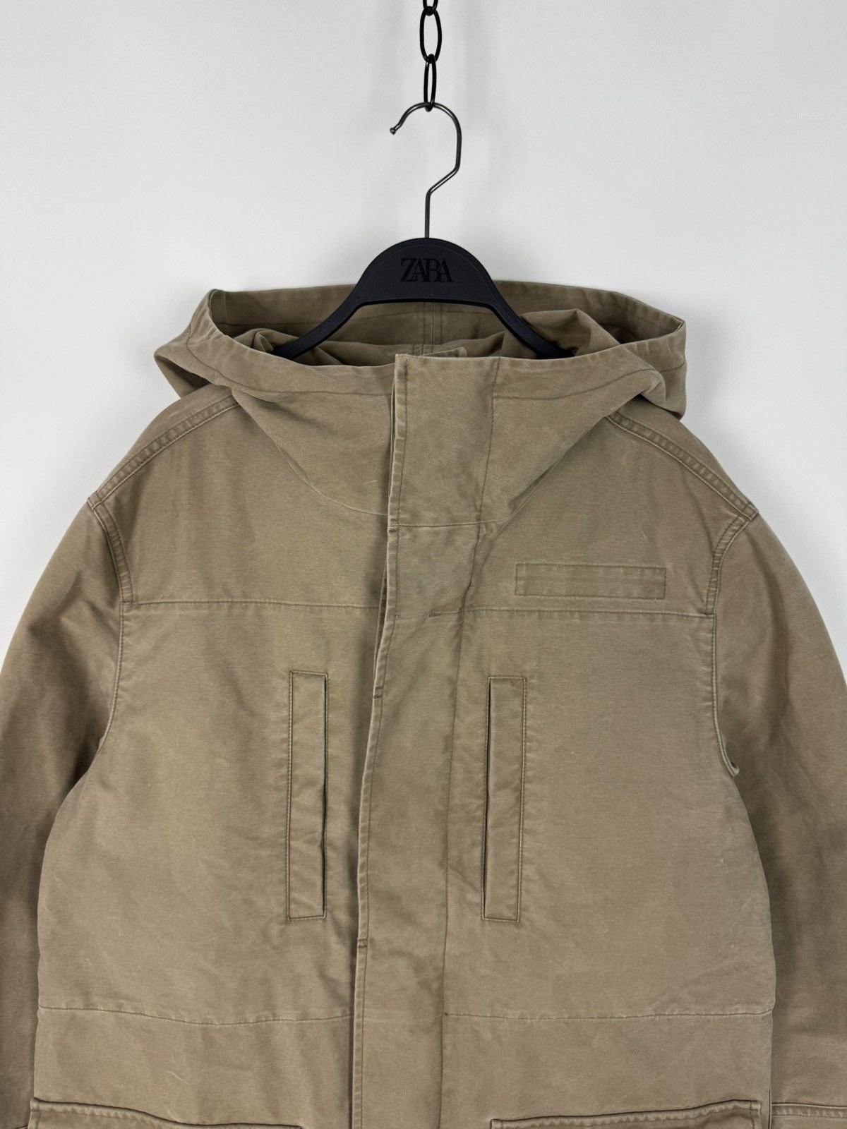 Allsaints AllSaints Bedard Washed Cotton Midi Jacket Size US M / EU 48-50 / 2 - 4 Thumbnail