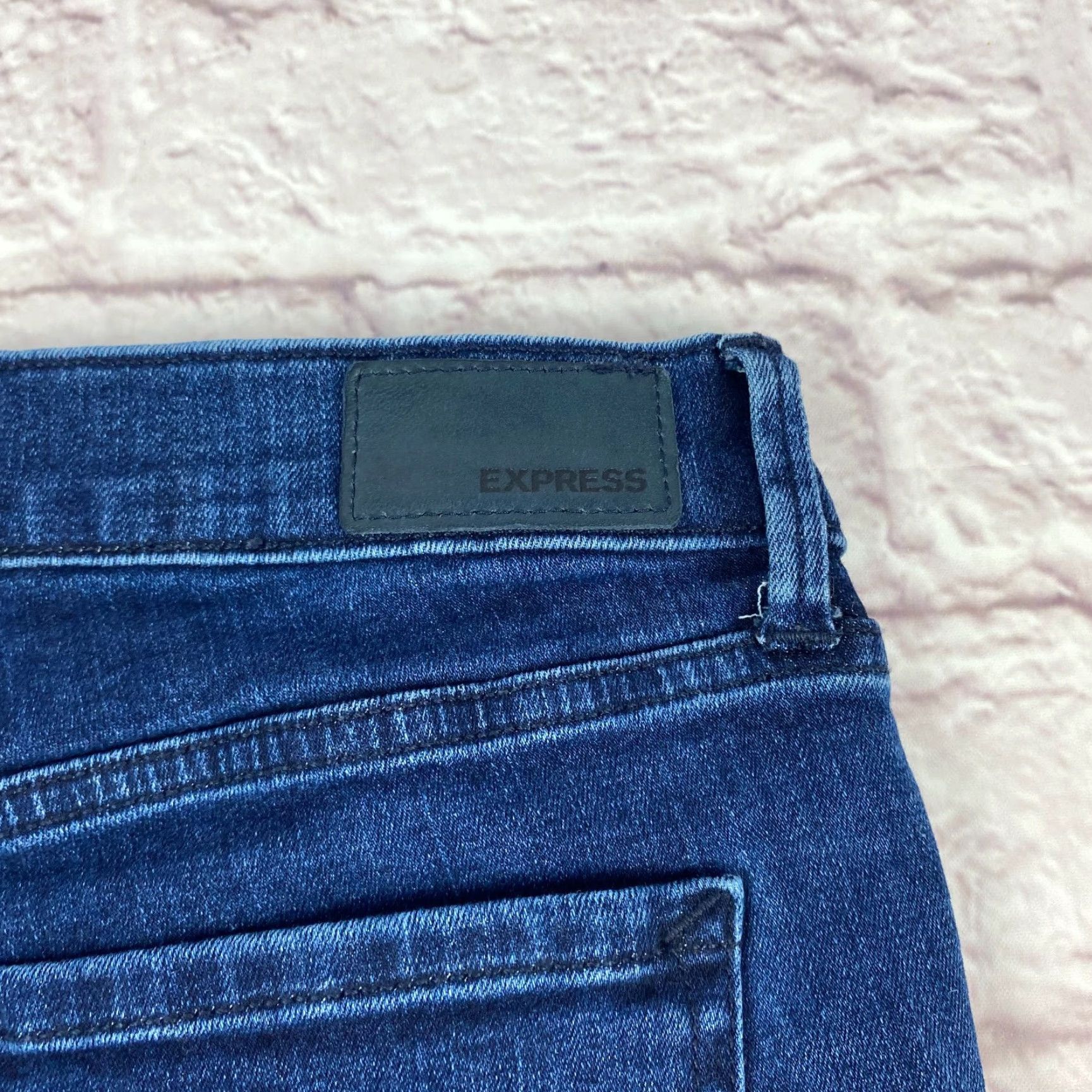 Express Express Jeans Ankle Denim Jeans Size 8 Regular Women Denim 8 Blue Jeans Distressed Comfort Stretch 27 in Inseam 9 __ Size 30" / US 8 / IT 44 - 5 Thumbnail