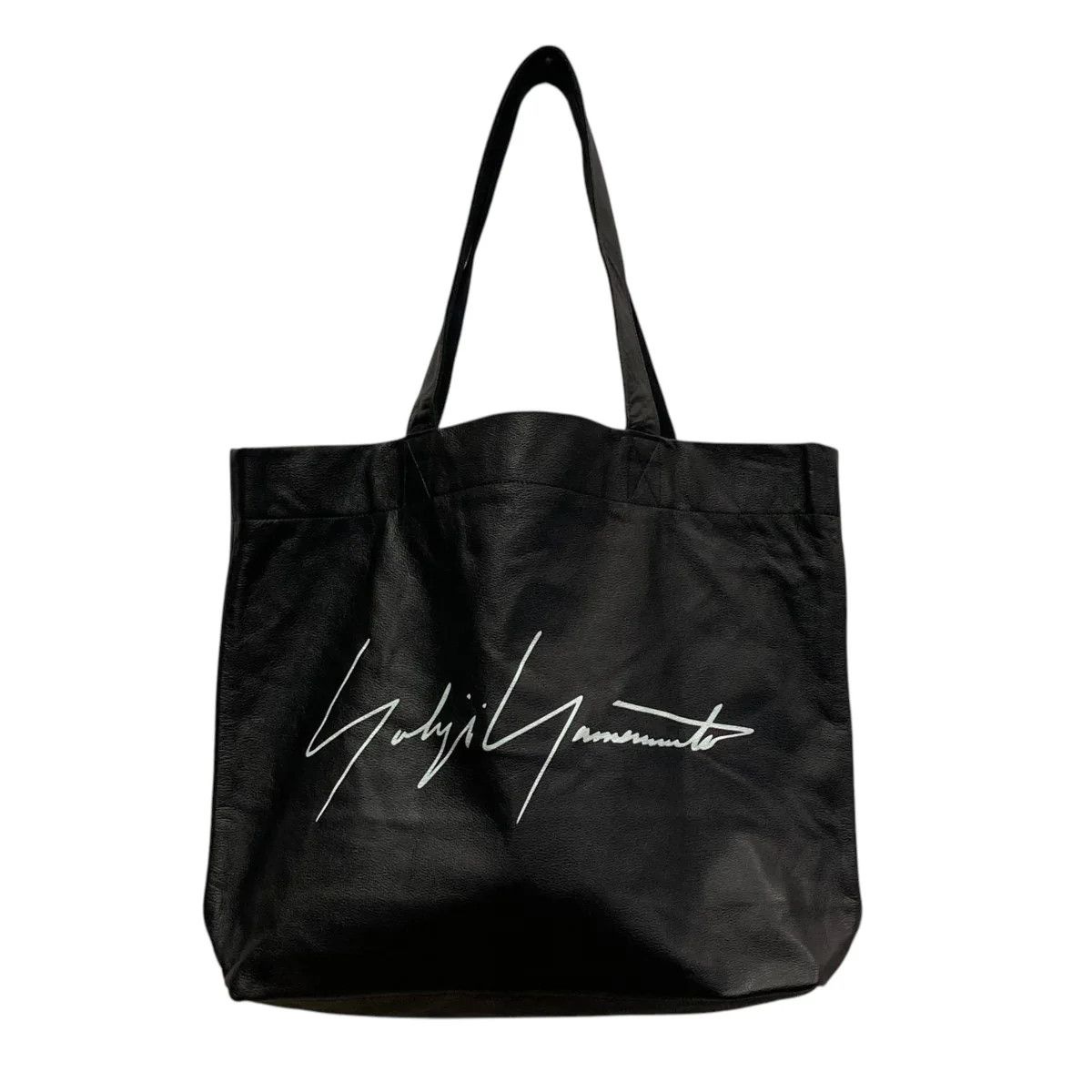 Yohji Yamamoto Yohji Yamamoto pour homme SIGNATURE LOGO LEATHER TOTE BAG Size ONE SIZE - 1 Thumbnail
