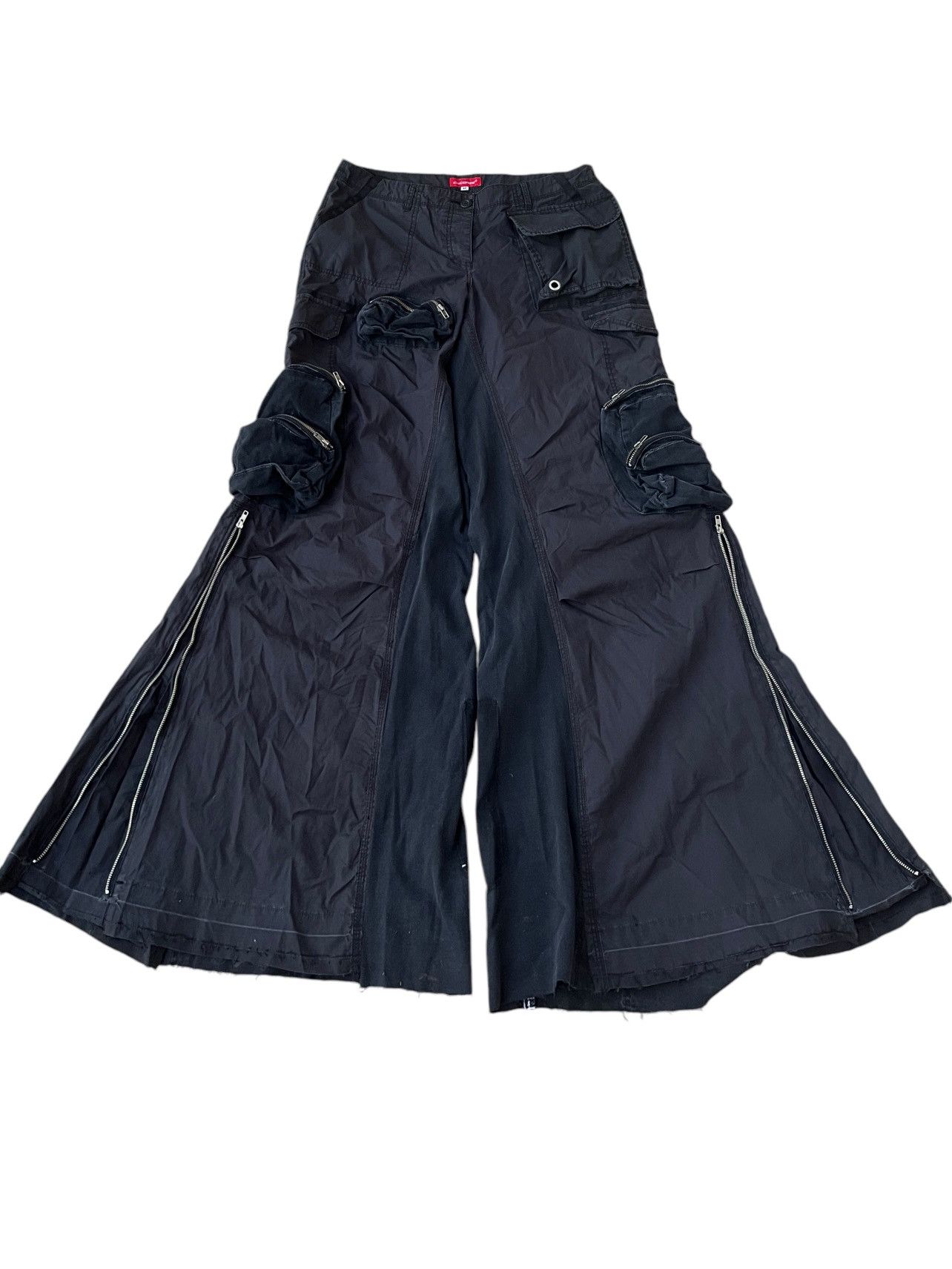Japanese Brand Oversized Multi Pocket Cargo Pants FREE WW SHIPPING Size US 33 - 2 Thumbnail