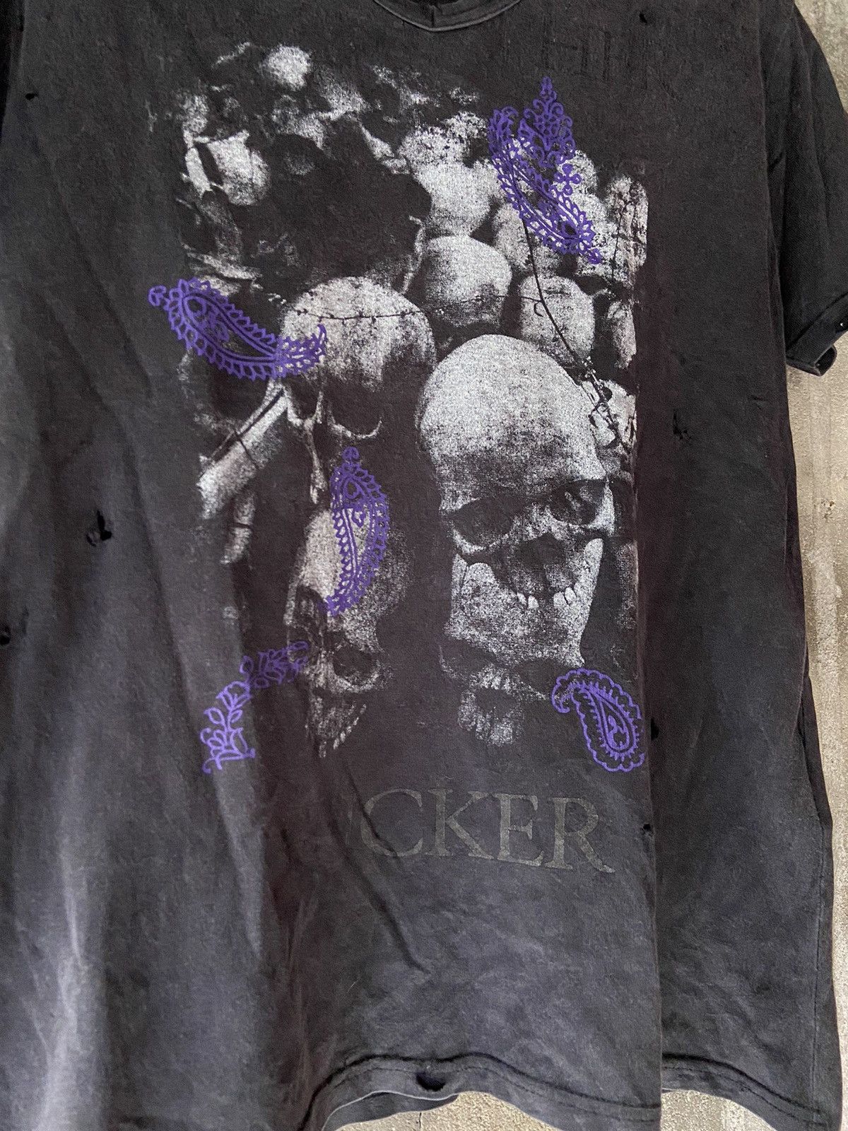 Beauty Beast × Hysteric Glamour × Japanese Brand BAD MOTHER F🎌🎌KER JAPANESE TRASHED TEE Size US M / EU 48-50 / 2 - 5 Thumbnail