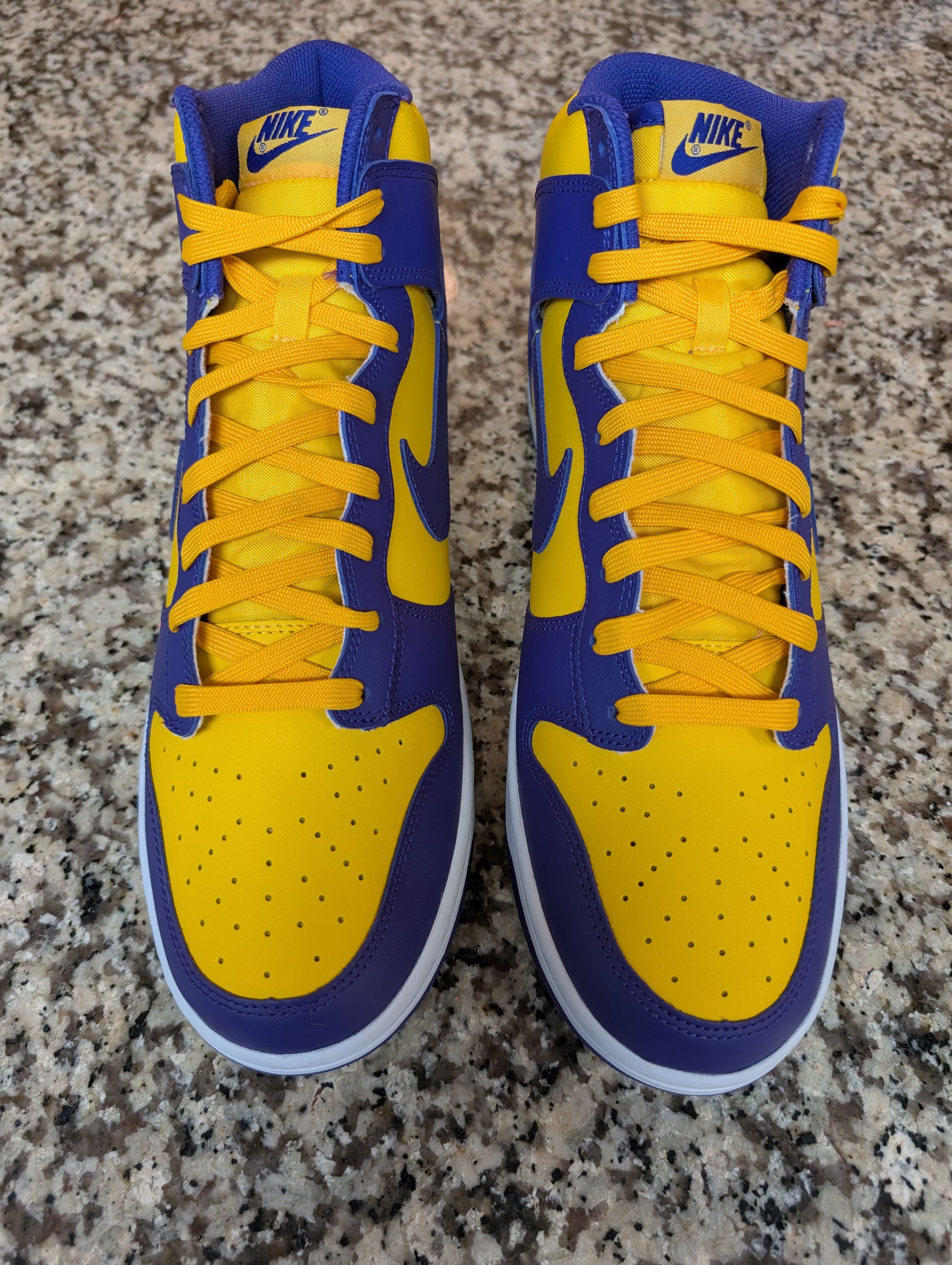 Nike Nike Dunk High Retro " Lakers " Size US 13 / EU 46 - 7 Thumbnail