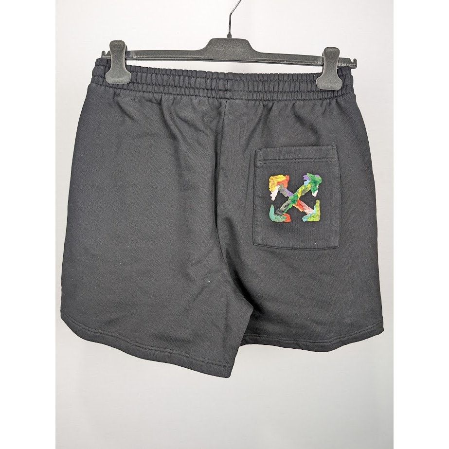 Off-White o1rshd1 Brush Arr Summer Sweatshort in Black/Multicolor Size US 36 / EU 52 - 10 Thumbnail