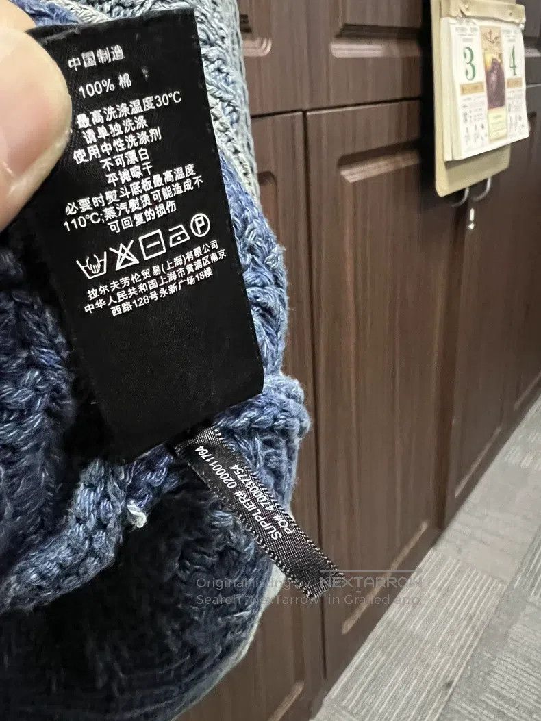 RRL Ralph Lauren RRL Ralph Lauren Corroded water washed blue dyed knitted j Size US L / EU 52-54 / 3 - 7 Thumbnail