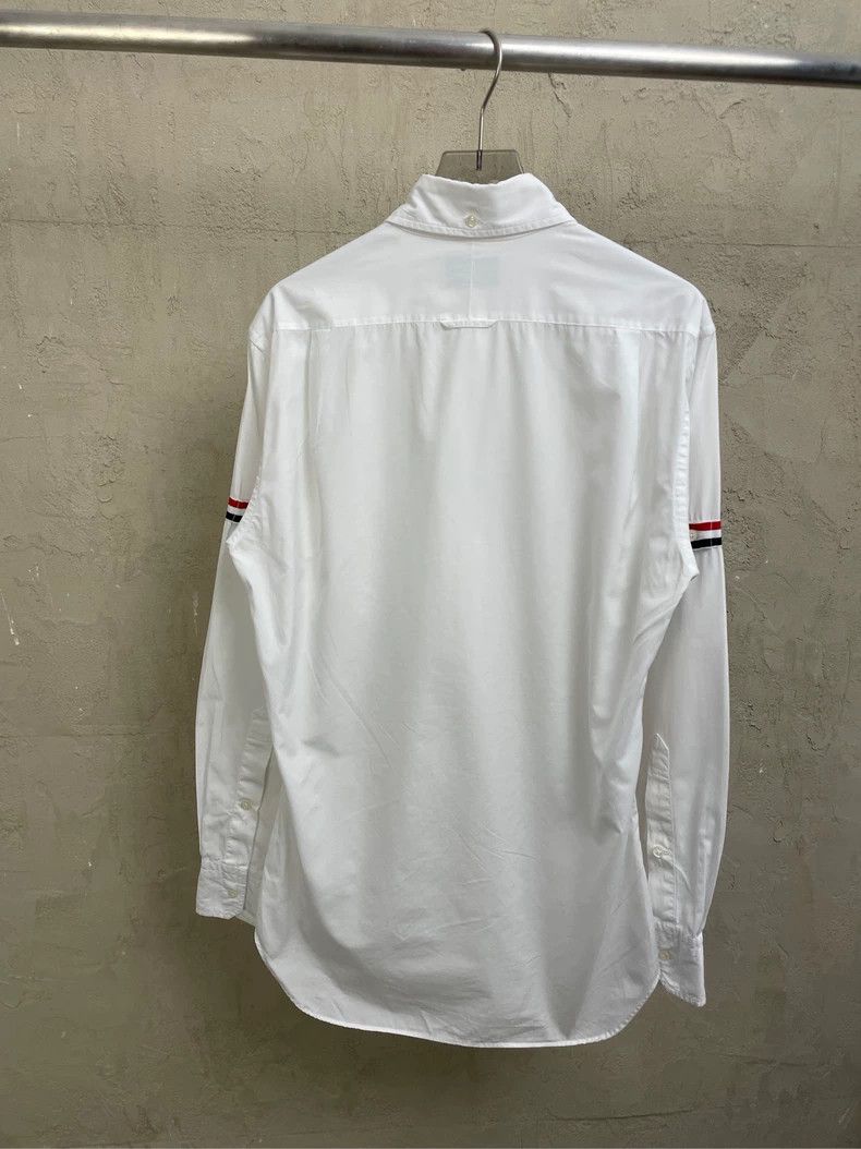 Thom Browne Thom browne White double-sleeved colored stripe shirt 2504- Size US S / EU 44-46 / 1 - 2 Thumbnail