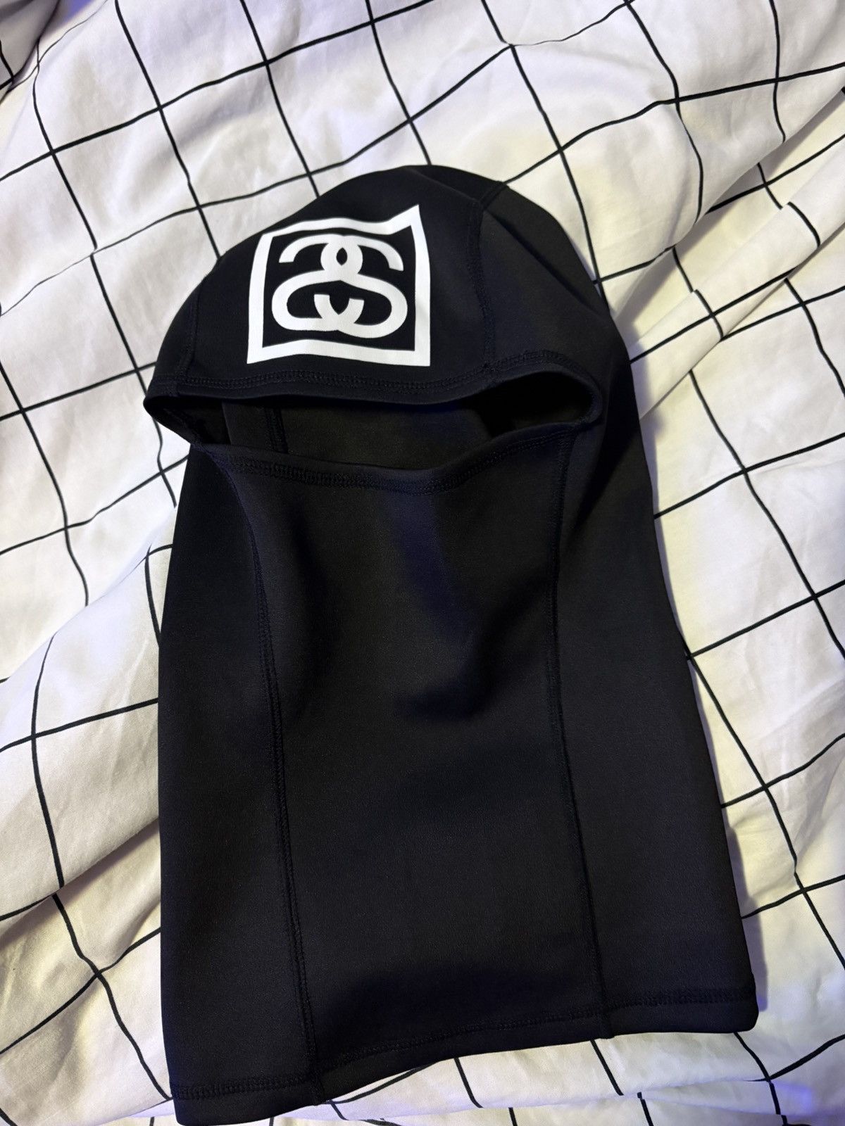 Stussy black Shiesty balacava Stussy Stussy Stock Sherpa Balaclava Mask (O/S) | Grailed main image 2