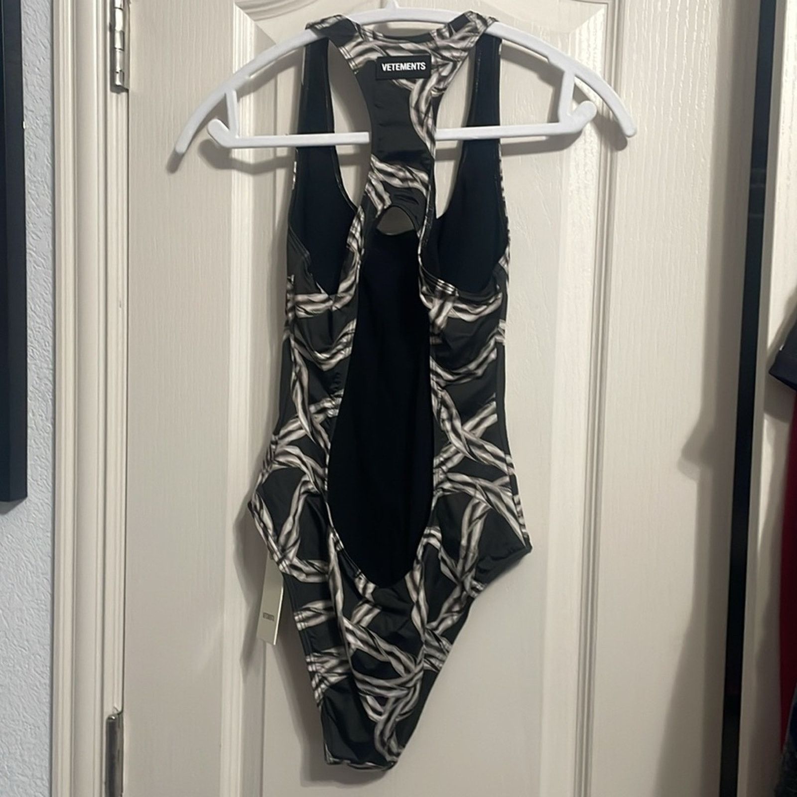 Vetements NWT Vetements Silver Chain Open Back One Piece Swimsuit L Size L / US 10 / IT 46 - 3 Thumbnail