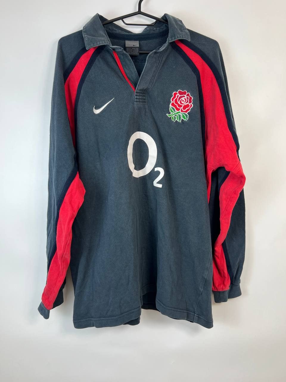 England Rugby Union 2002 2003 Nike away long sleeve shirt