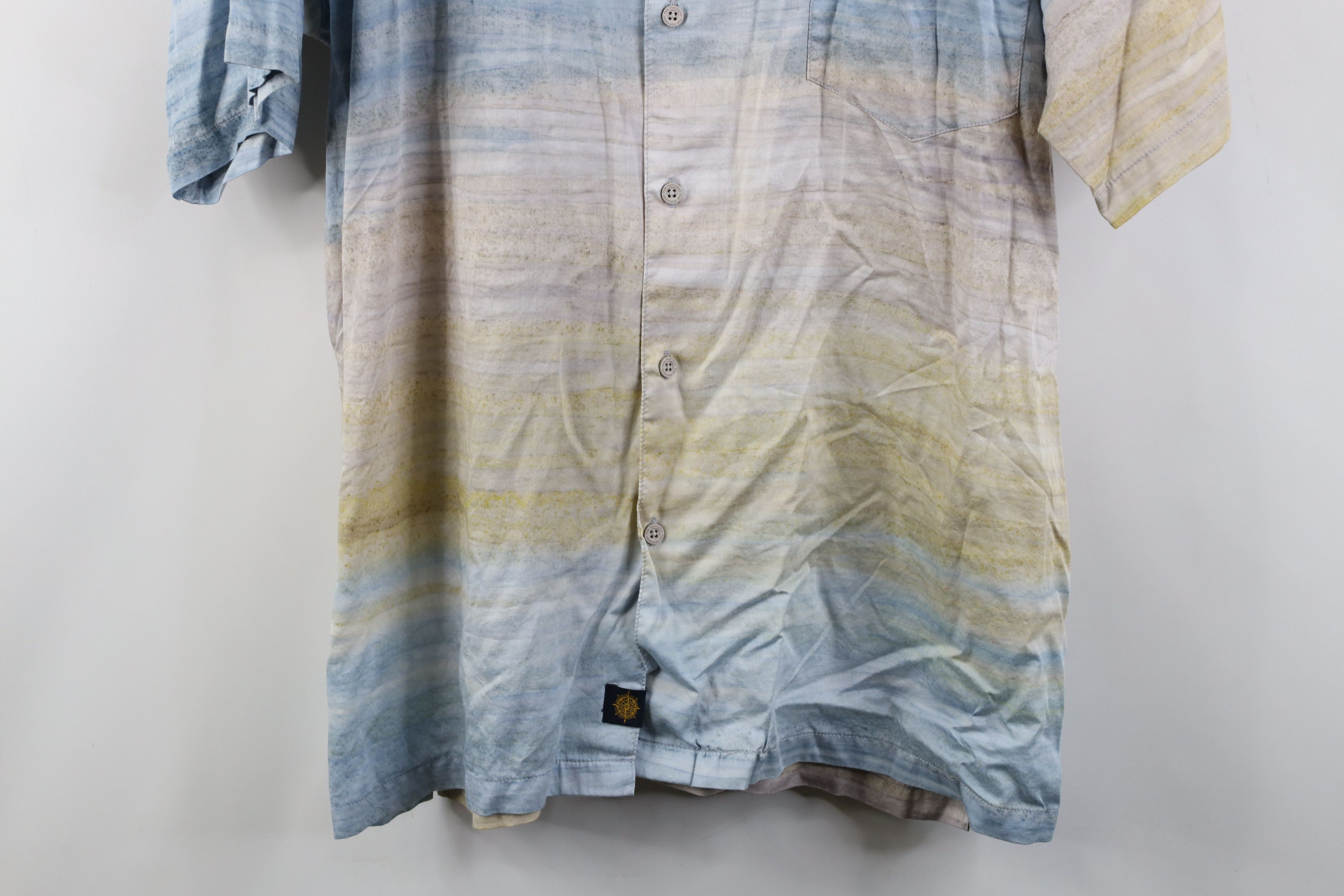 Vintage Deadstock Vintage Y2K Streetwear Ombre Beach Button Shirt Size US XXL / EU 58 / 5 - 3 Thumbnail