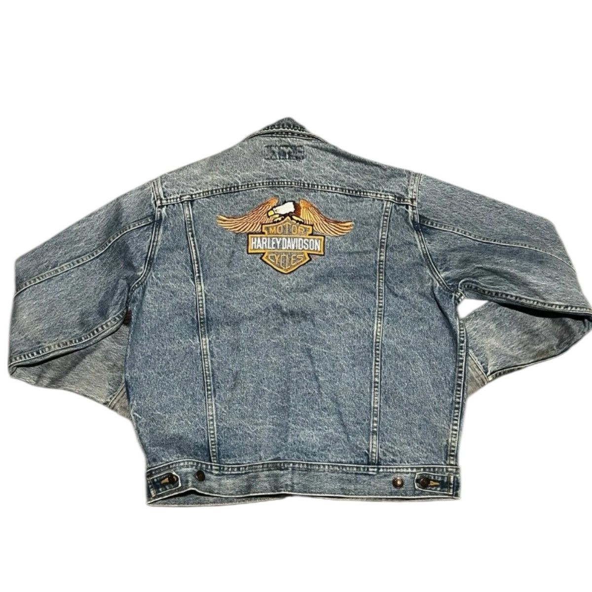 Lee Vintage Harley Davidson Lee Light Wash Jean Jacket Size US M / EU 48-50 / 2 - 1 Thumbnail