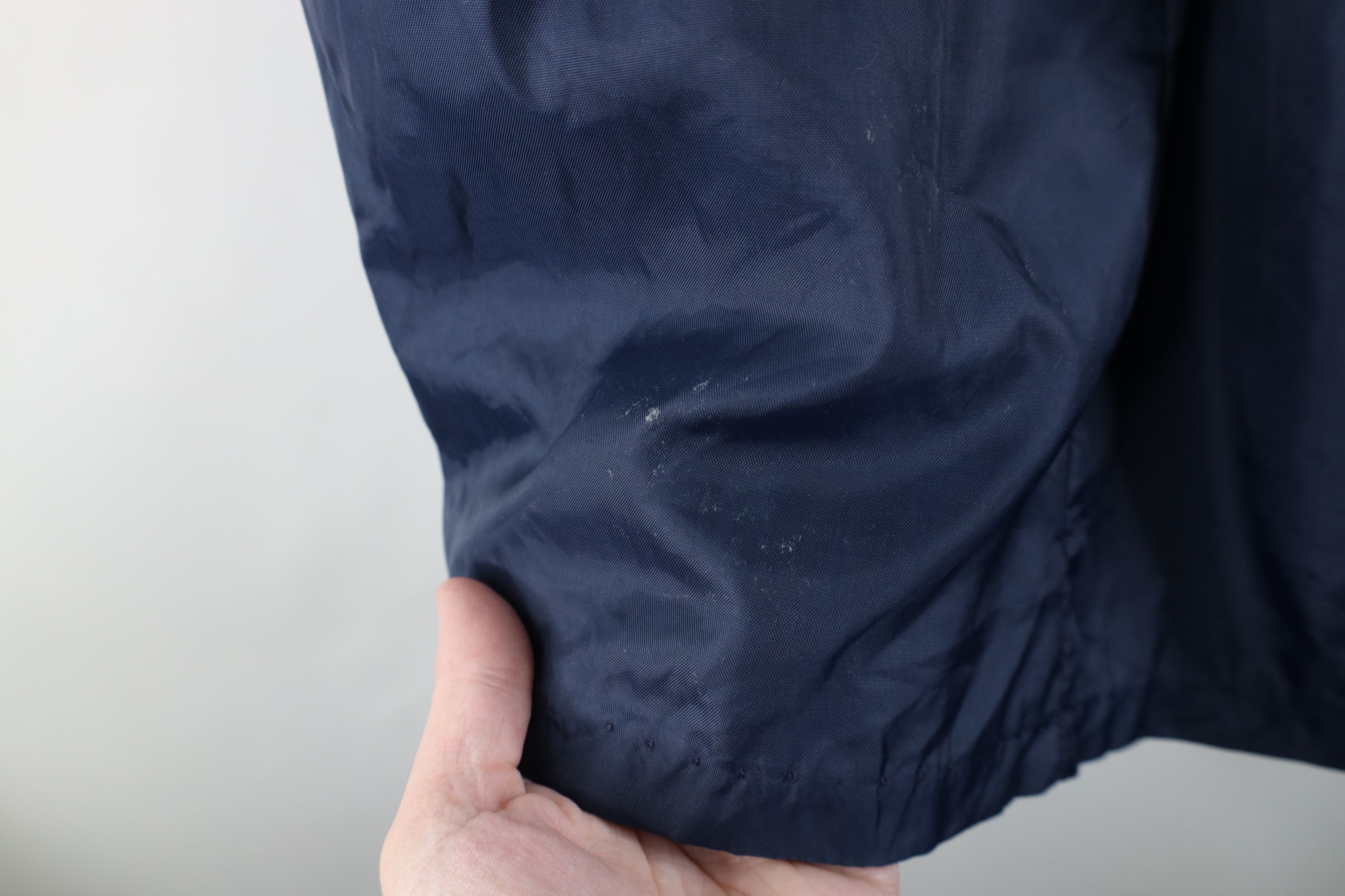 Vintage Vintage 40s 50s Full Button Trench Coat Rain Jacket Blue USA Size L / US 10 / IT 46 - 9 Thumbnail