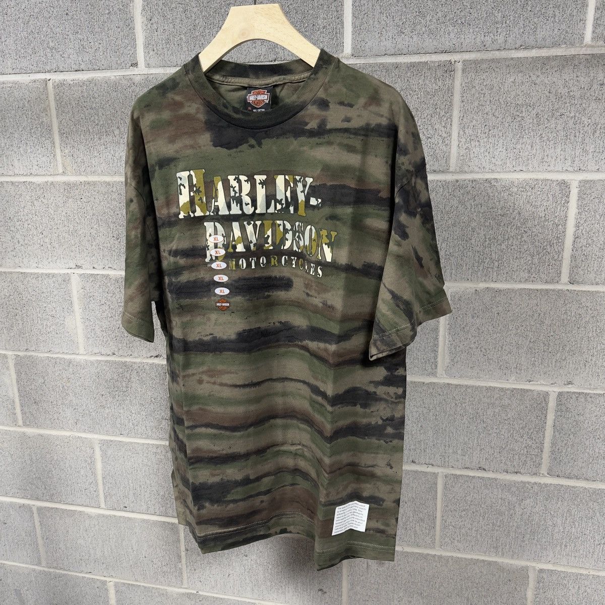Harley Davidson Harley Davidson Camo Shirt ERD Grunge Biker WCC Size US XL / EU 56 / 4 - 2 Thumbnail