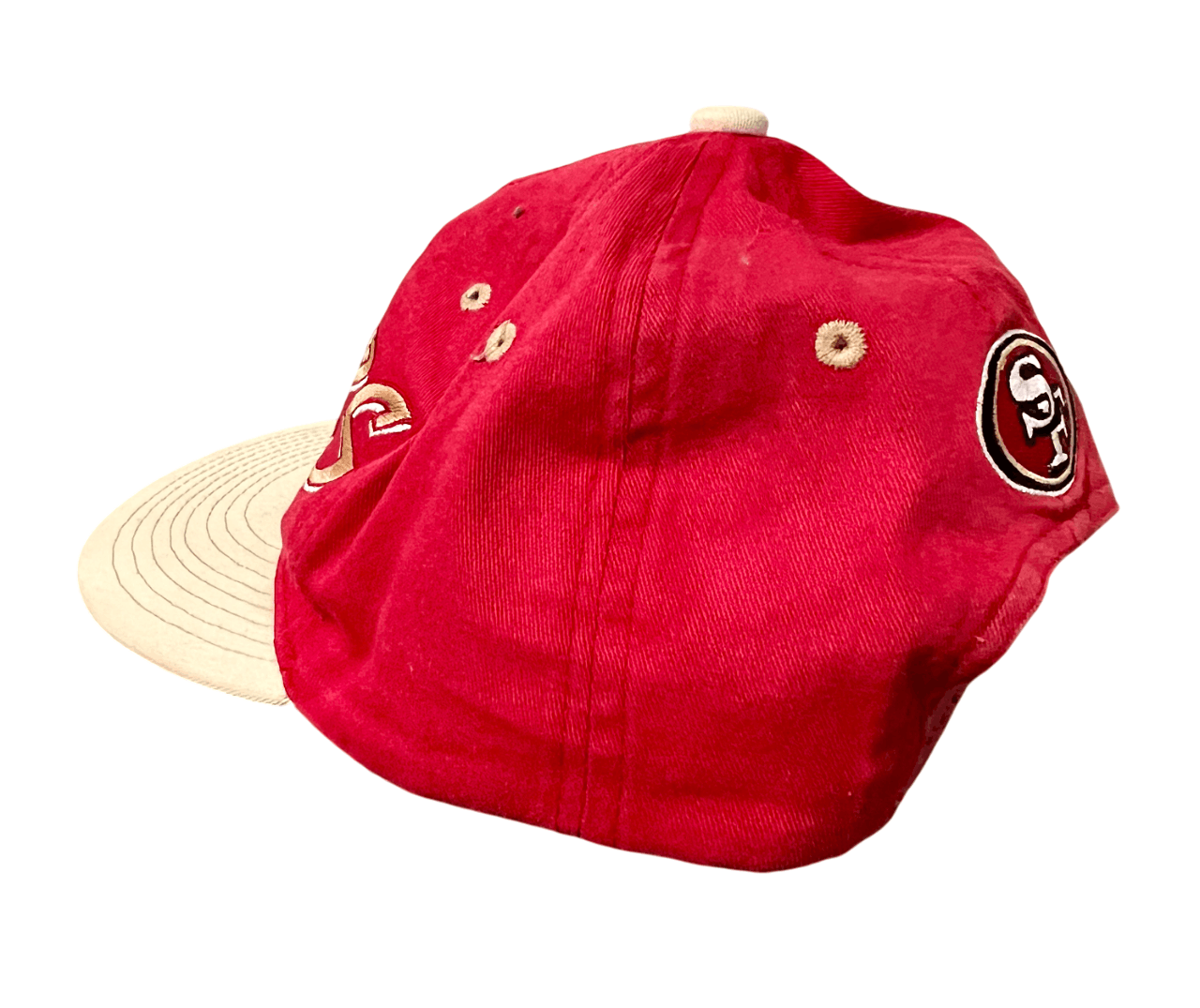 NFL San Francisco 49ers NFL Red & Gold Vintage 90s Snapback Hat Size ONE SIZE - 8 Thumbnail